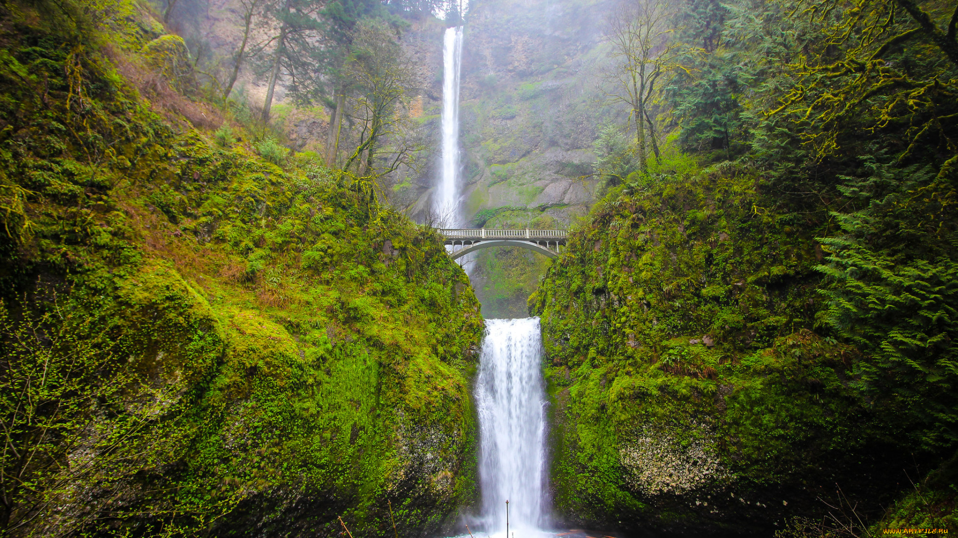 природа, водопады, простор