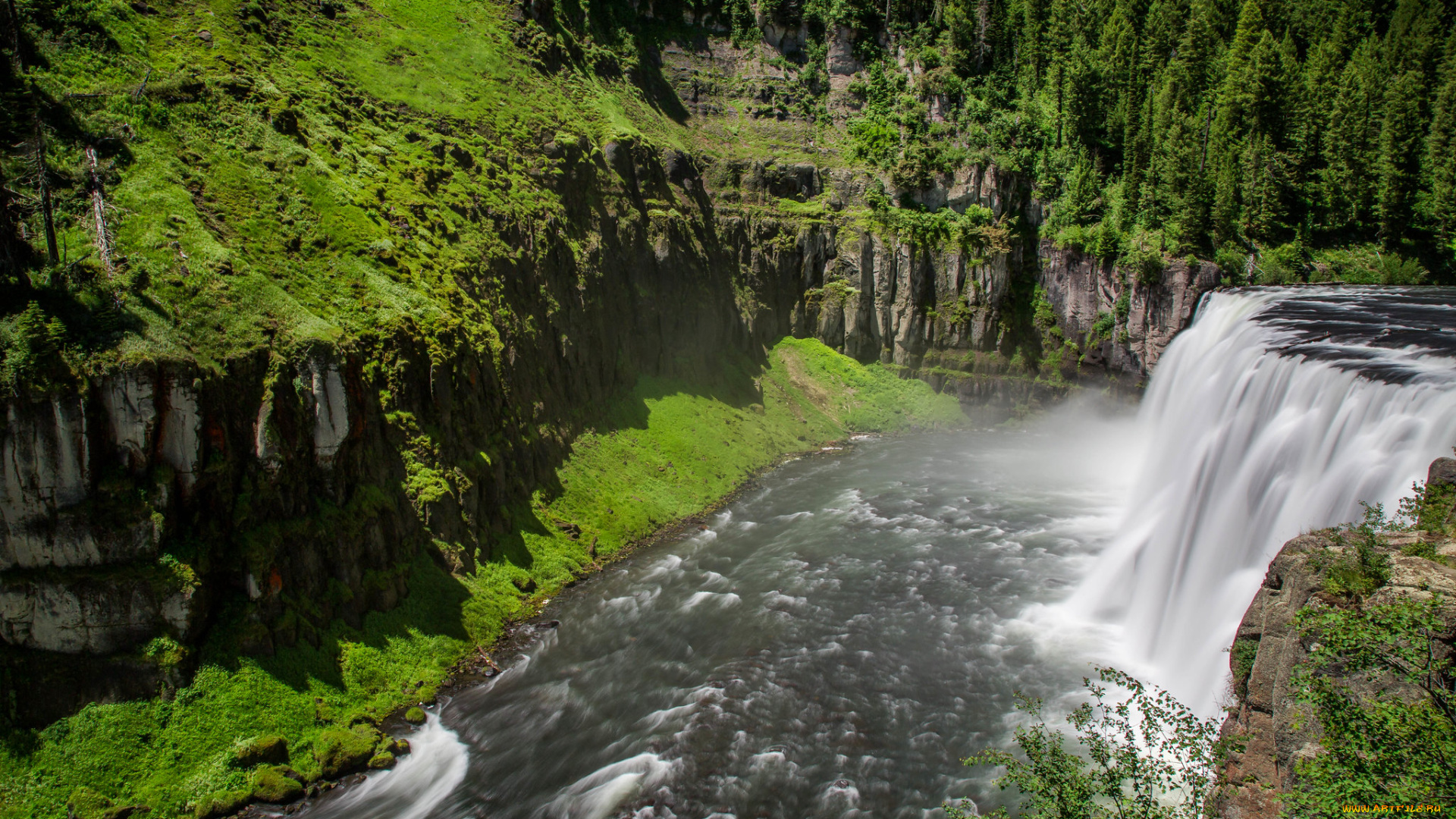 природа, водопады, простор