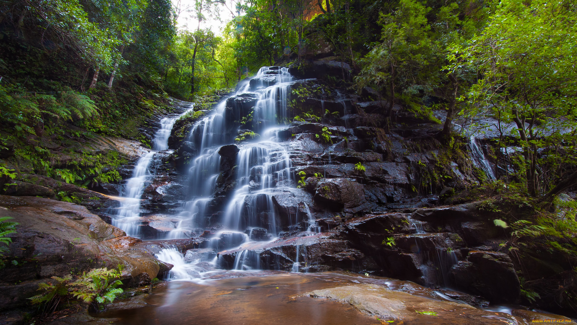 природа, водопады, простор