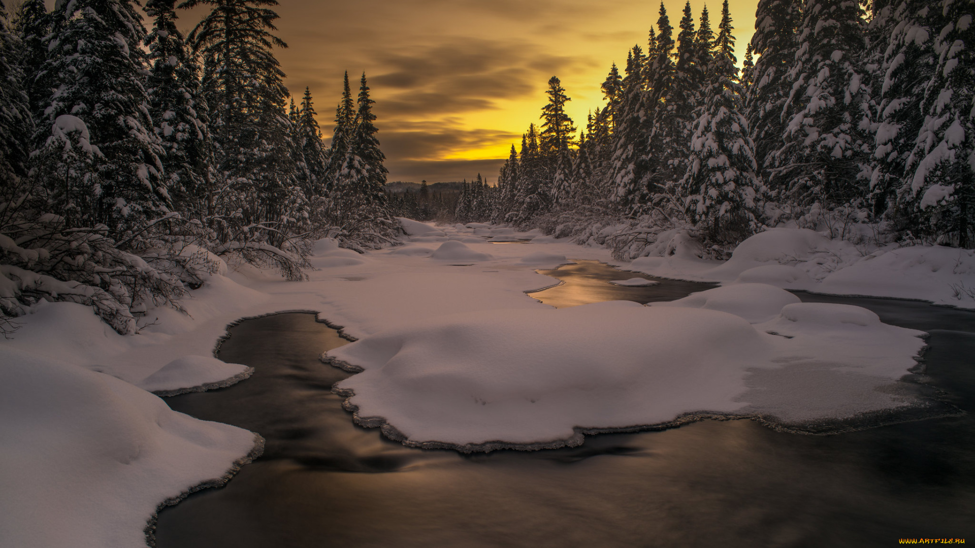 природа, зима, простор