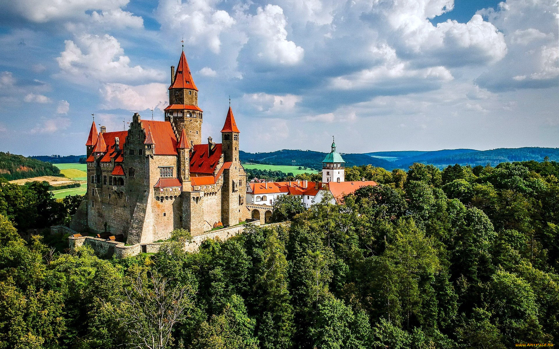 bouzov, castle, in, czechia, города, замки, чехии, bouzov, castle, in, czechia