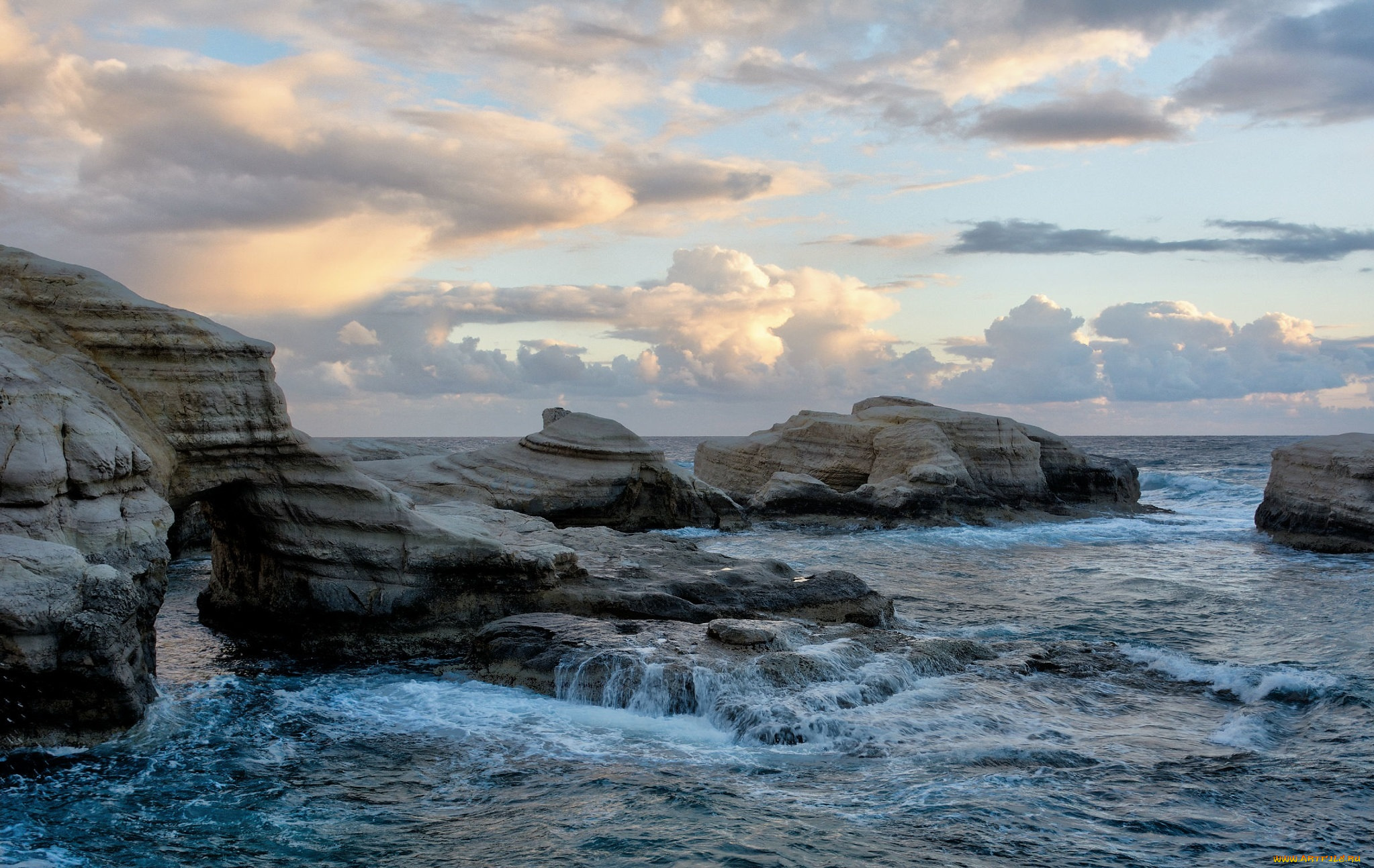 природа, побережье, простор