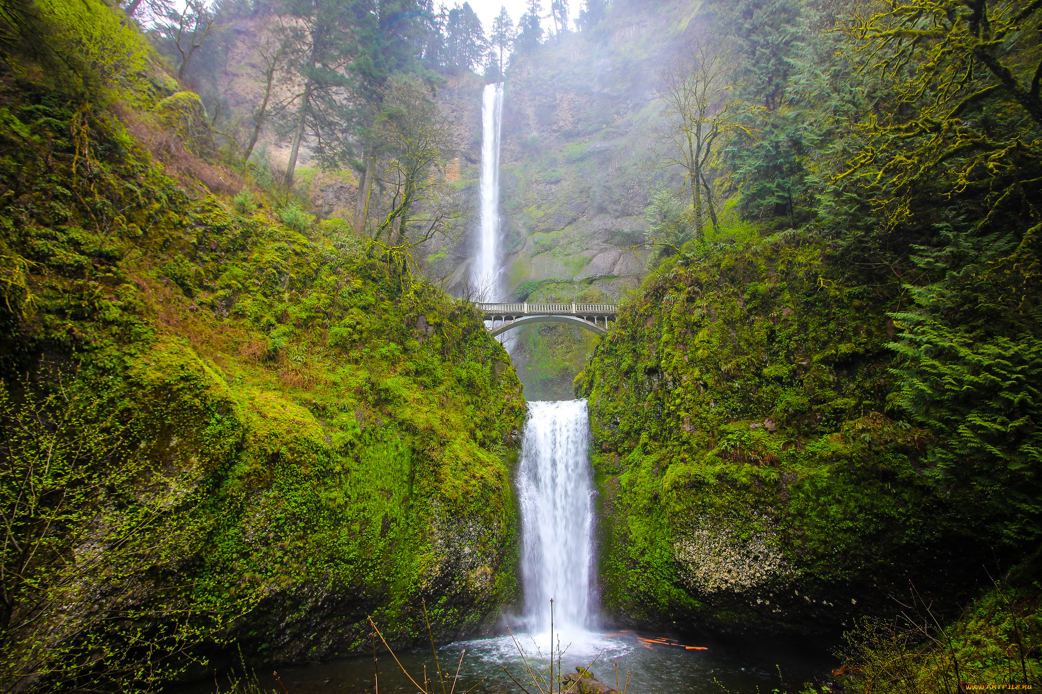 природа, водопады, простор