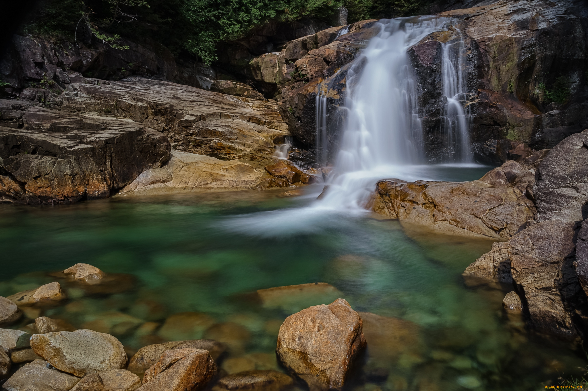 природа, водопады, простор