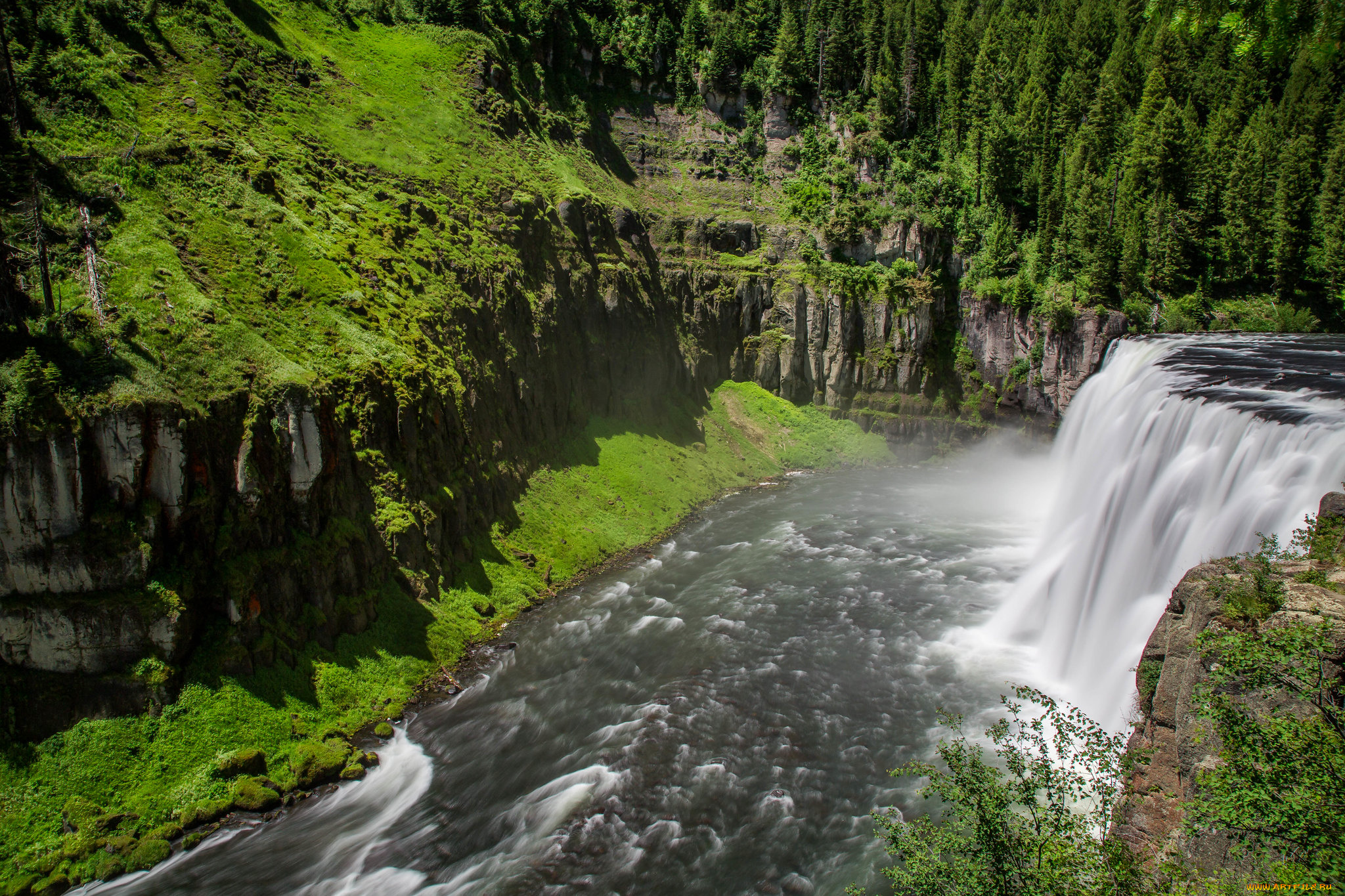 природа, водопады, простор