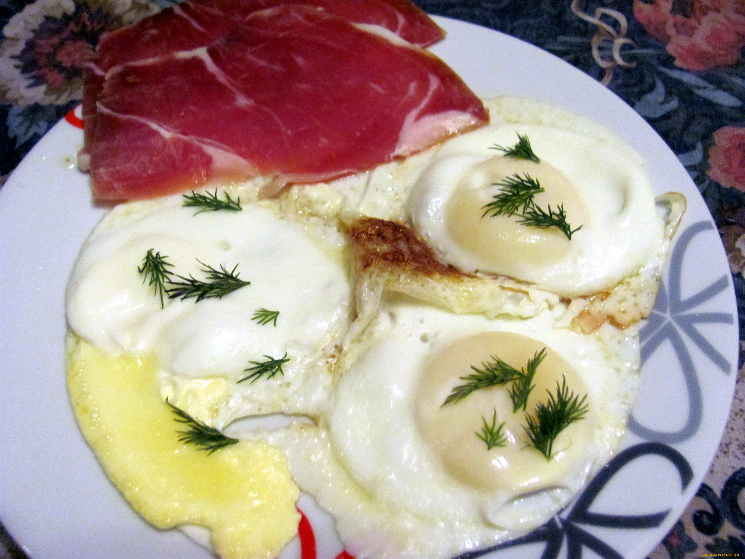 еда, яичные, блюда, глазунья