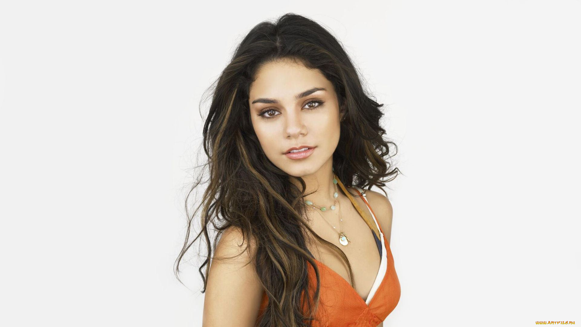 девушки, vanessa, hudgens, лицо, брюнетка, украшения