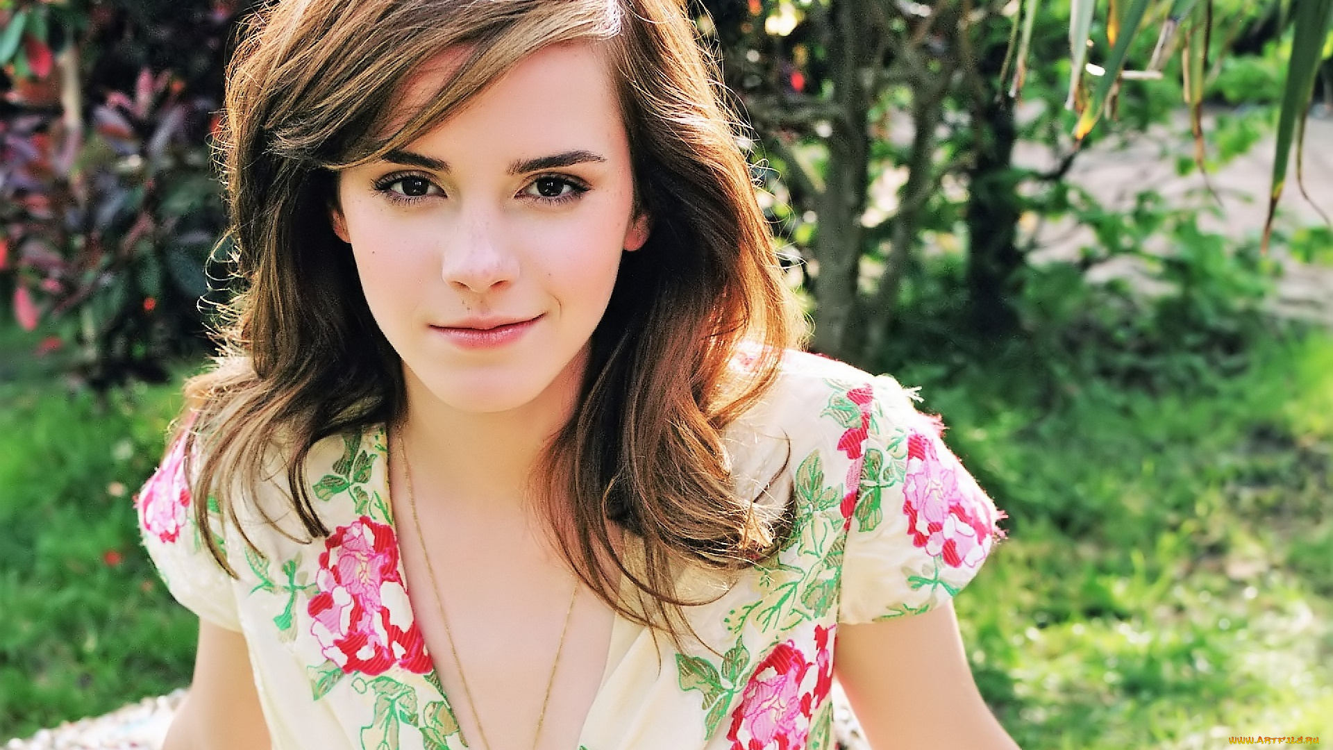 девушки, emma, watson, актриса, шатенка, лицо