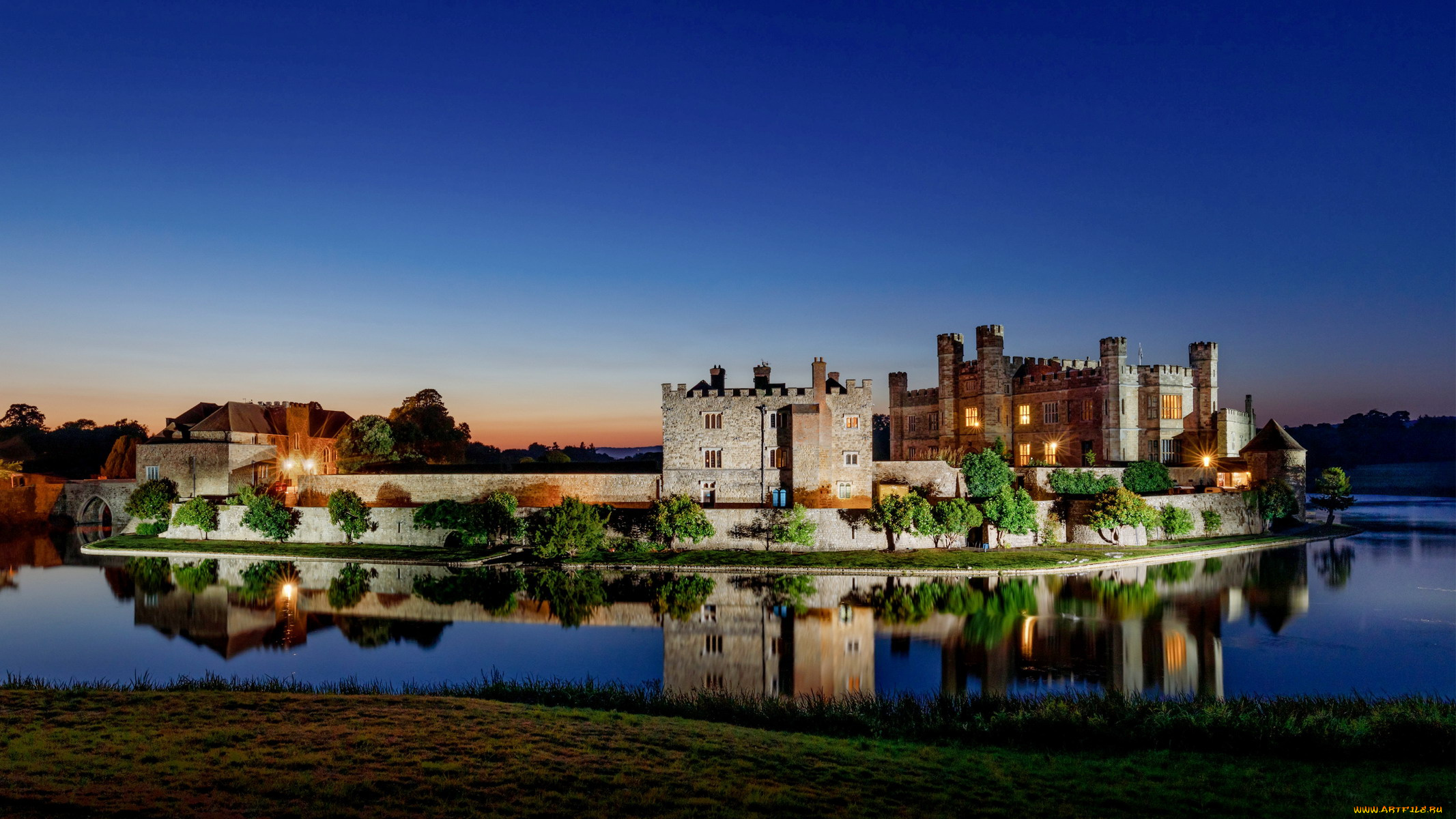 leeds, castle, kent, england, города, замки, англии, leeds, castle