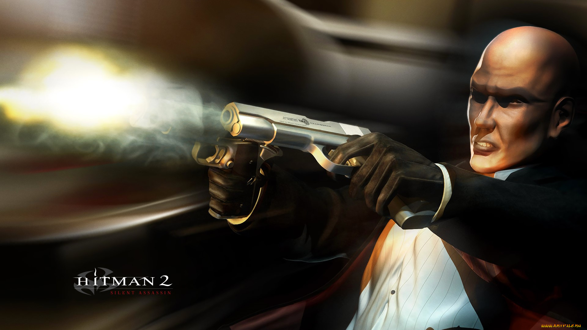 видео, игры, hitman, 2, , silent, assassin, киллер, пистолеты, стрельба