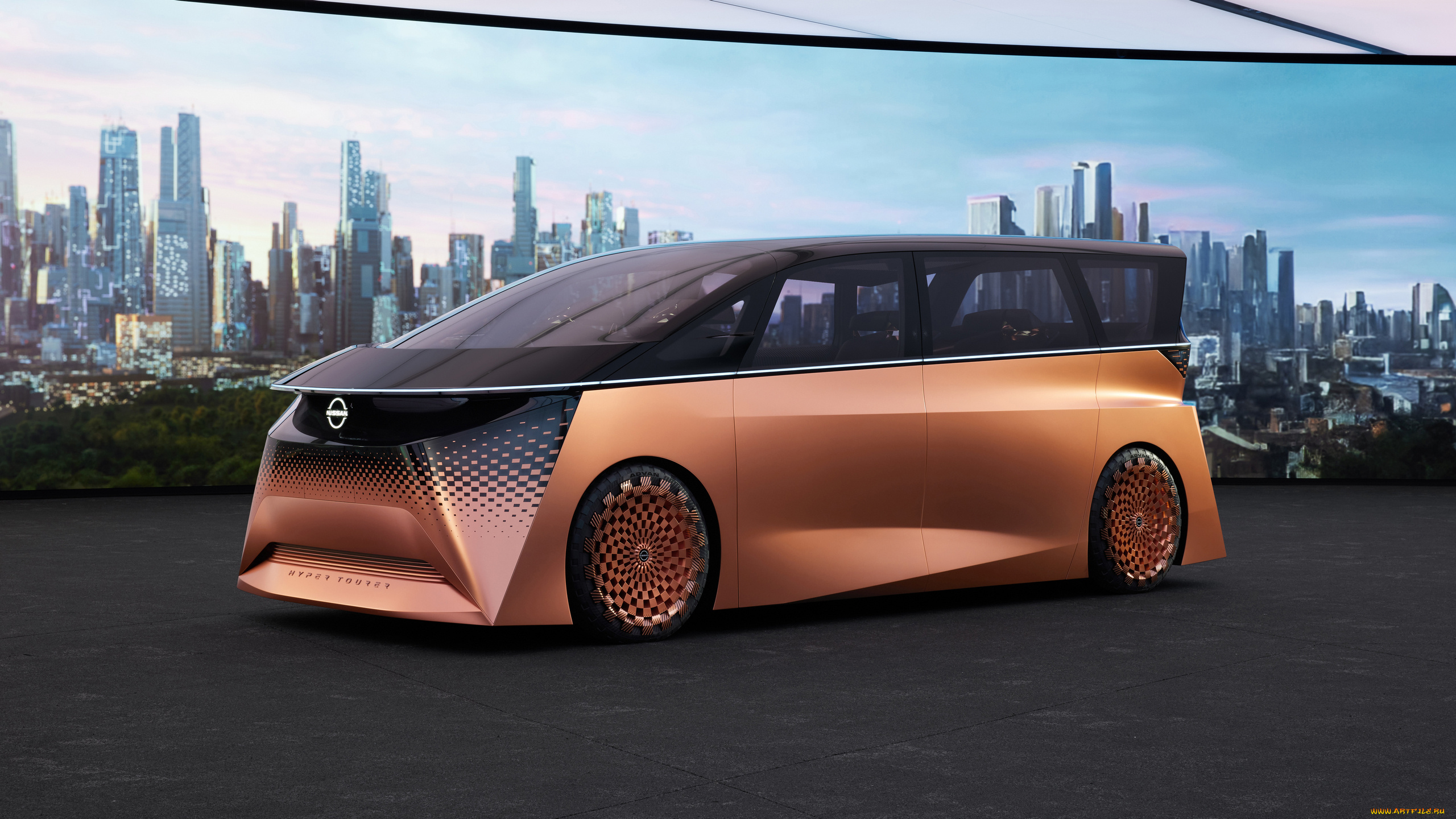 автомобили, nissan, datsun, электрический, hyper, tourer, футуристичный, концепт