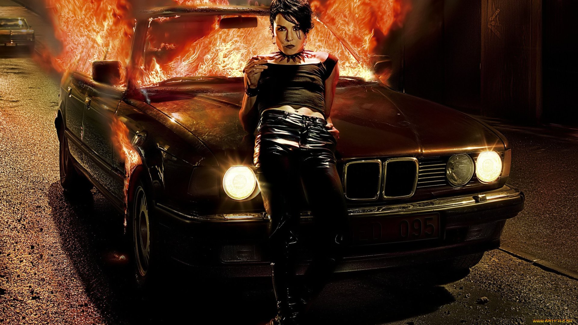 кино, фильмы, flickan, som, lekte, med, elden, девушка, машина, огонь