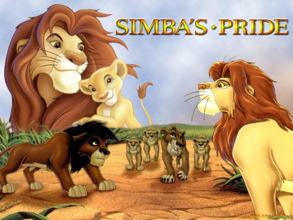 мультфильмы, the, lion, king, ii, simba`s, pride