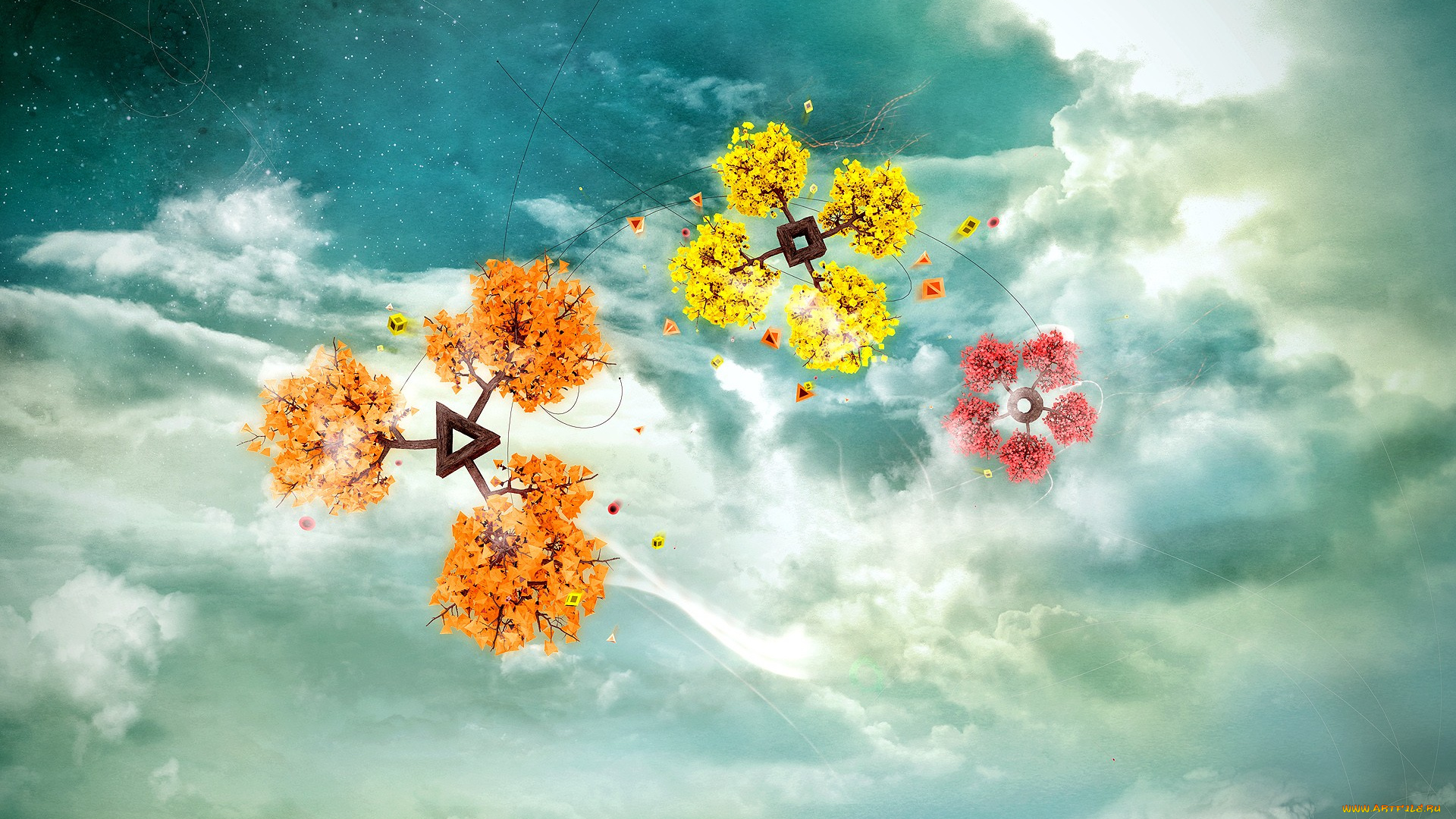 3д, графика, abstract, абстракции