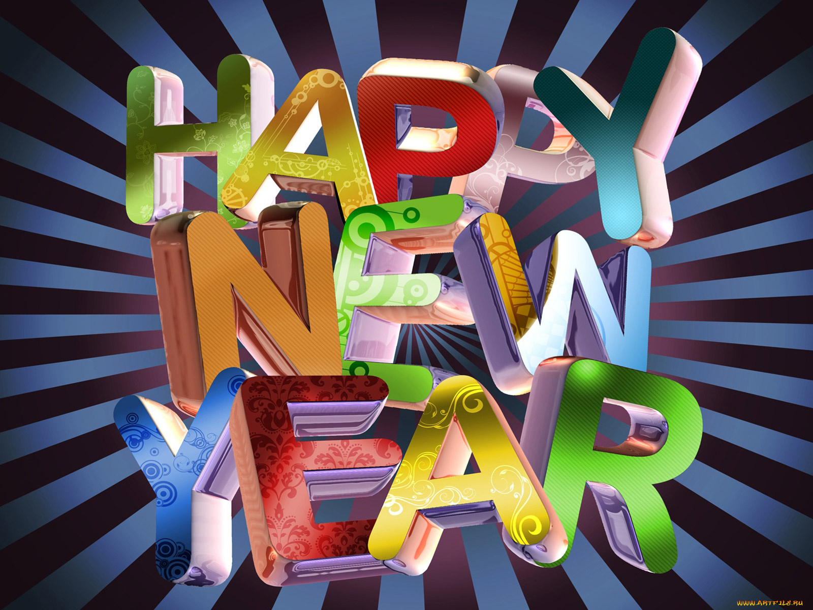 праздничные, 3д, графика, новый, год