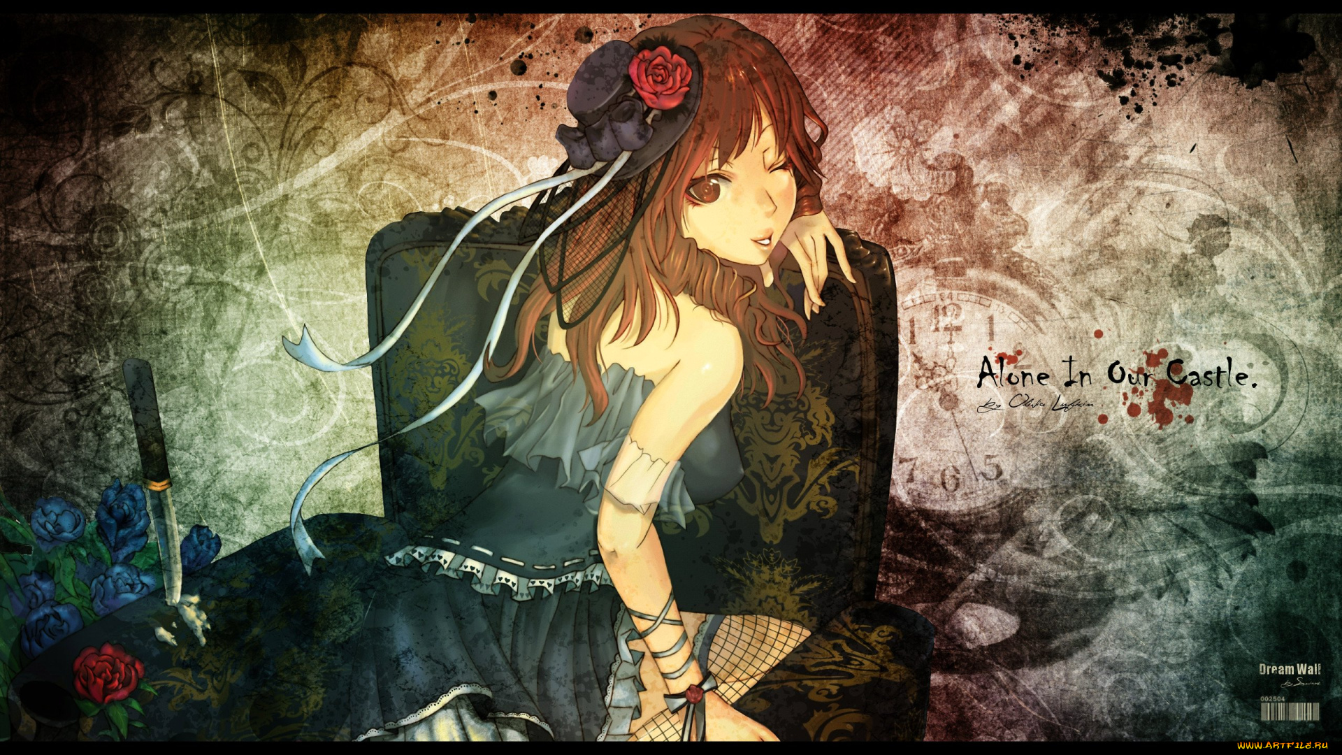 аниме, weapon, blood, technology