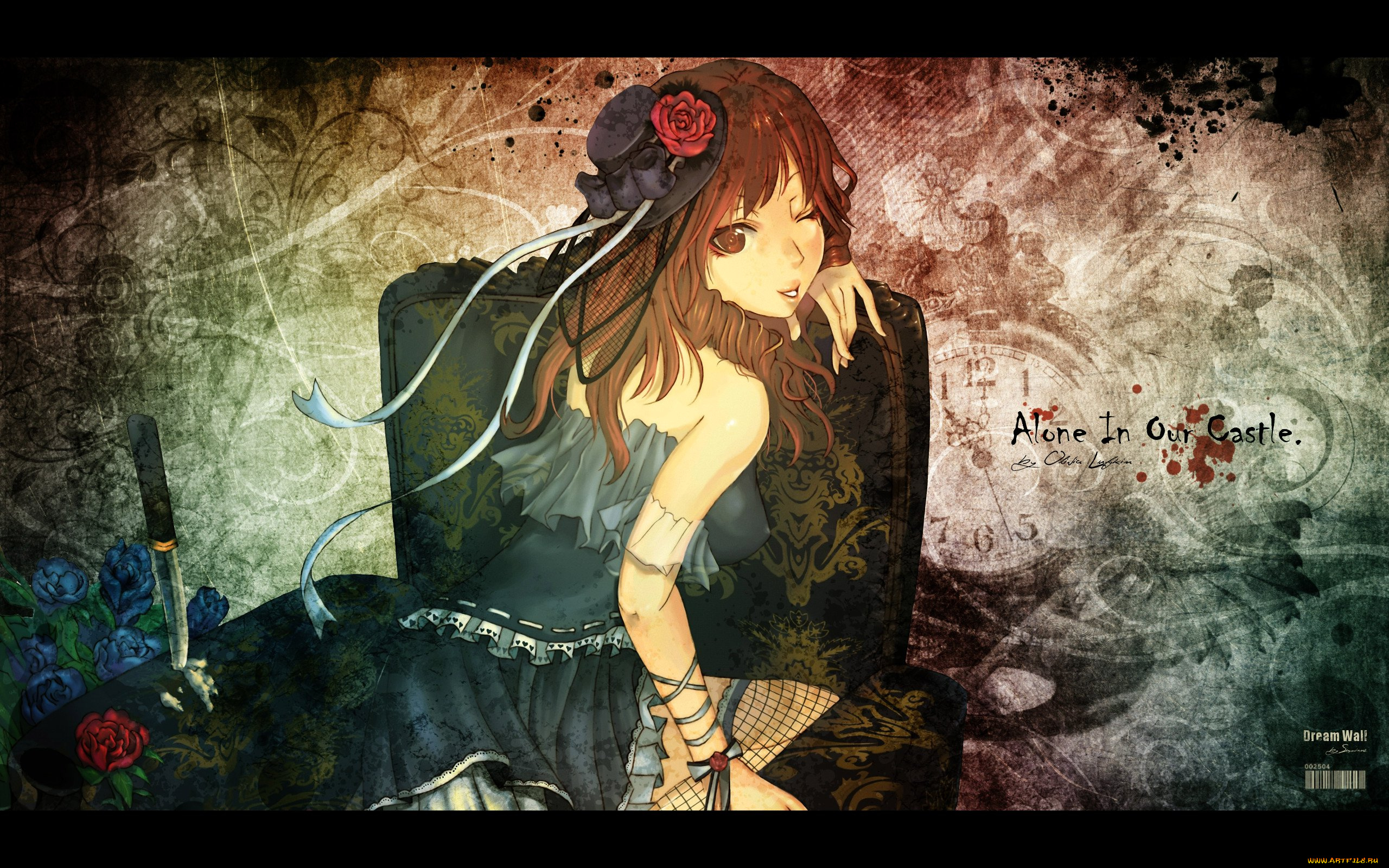 аниме, weapon, blood, technology