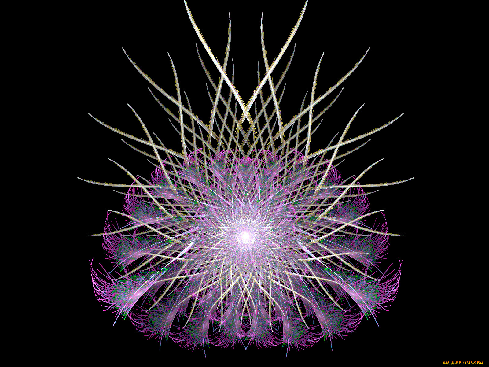 3д, графика, fractal, фракталы, тёмный, узор, абстракция, фон