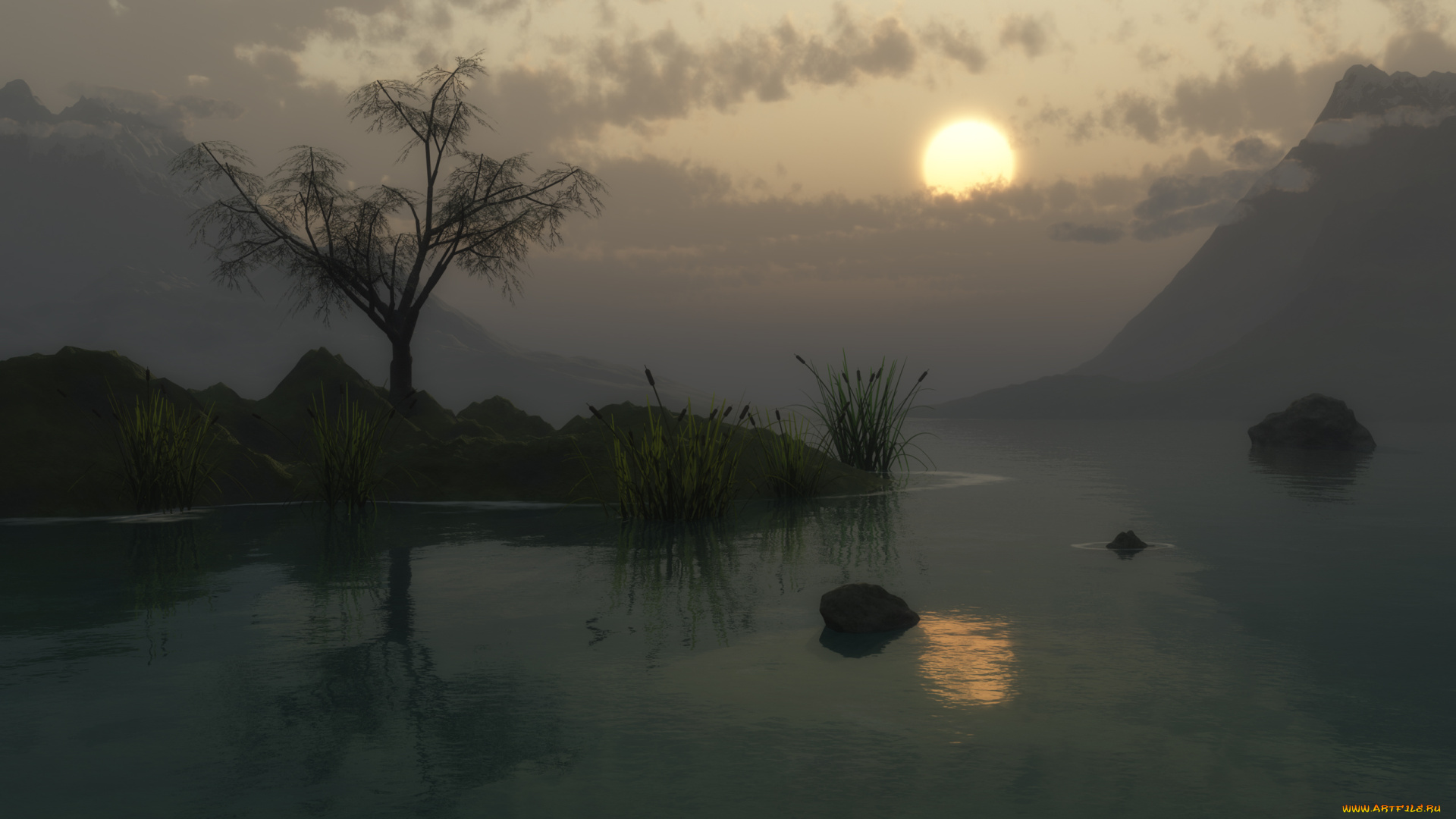 3д, графика, nature, landscape, природа, пейзаж