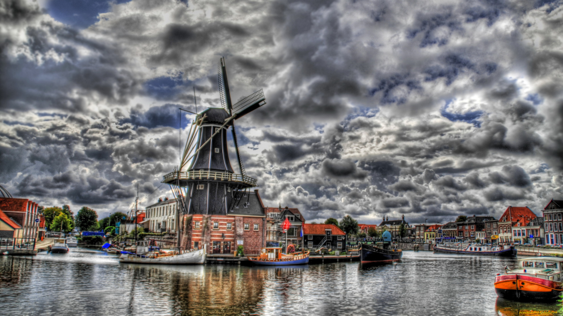 amsterdam, netherlands, города, амстердам, нидерланды, дома, река