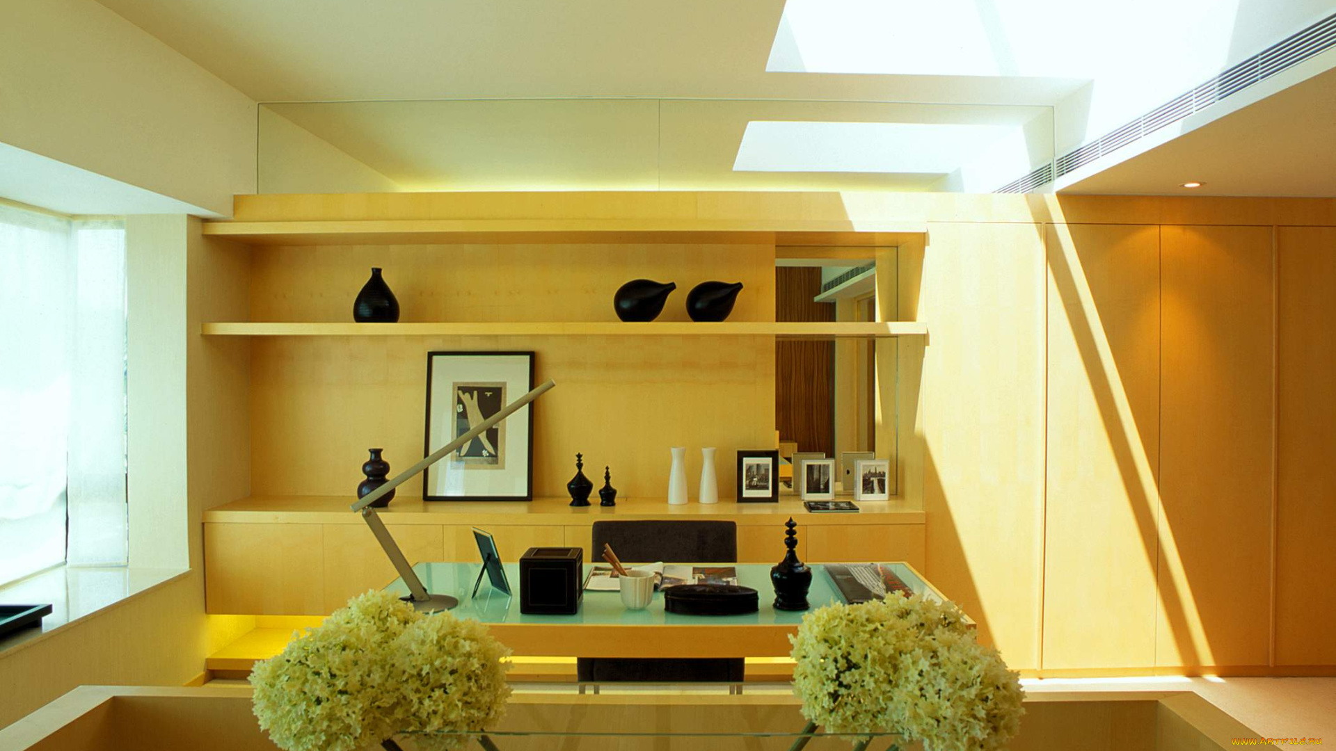 интерьер, кабинет, библиотека, офис, комната, полки