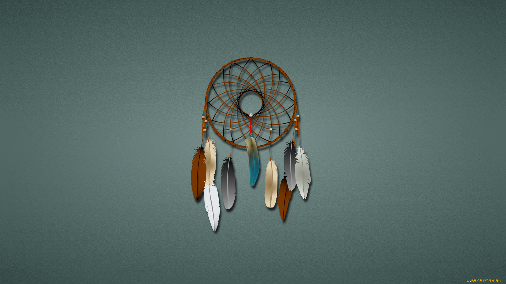 рисованные, минимализм, сетка, перья, круг