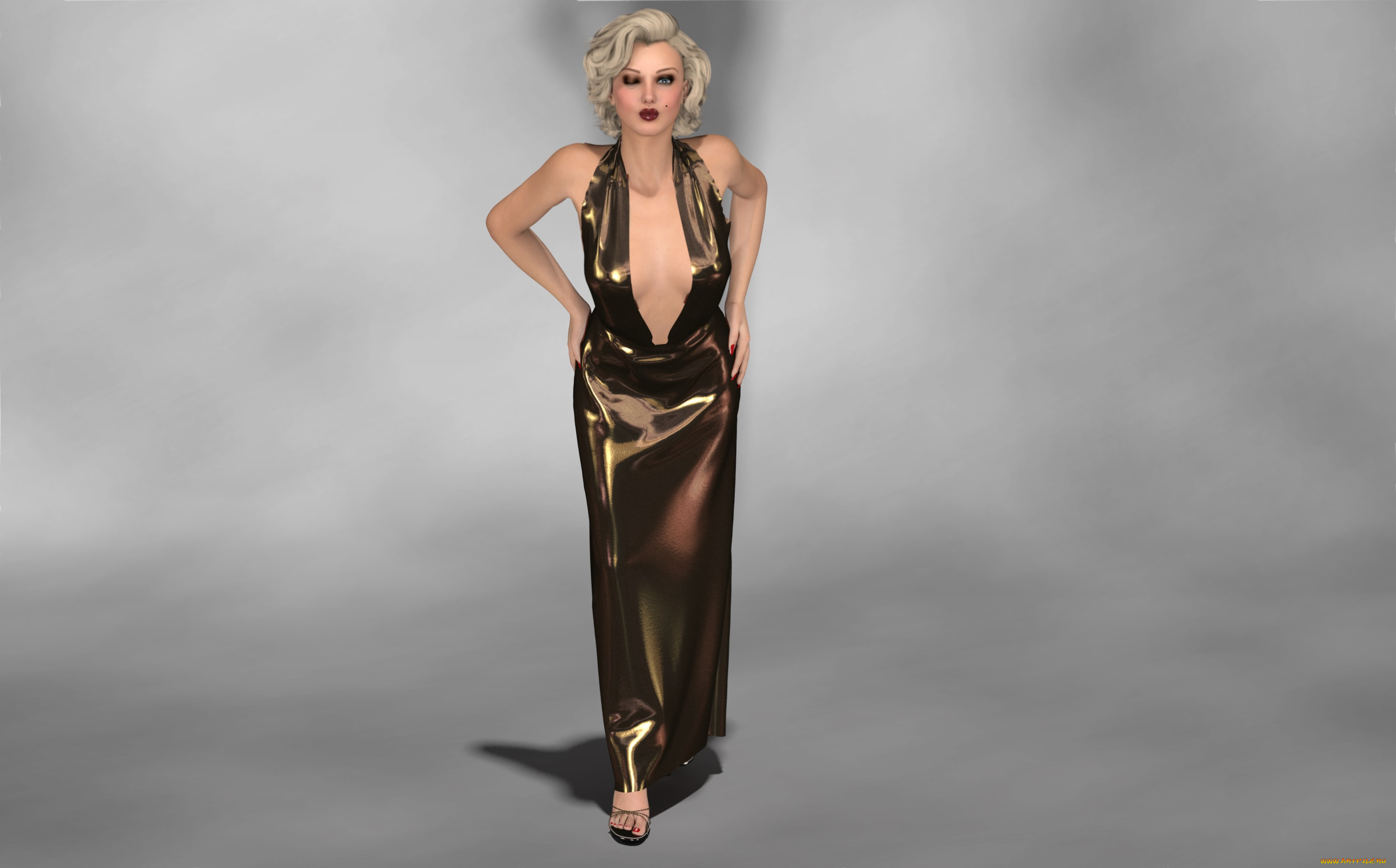 3д, графика, people, , люди, платье, девушка