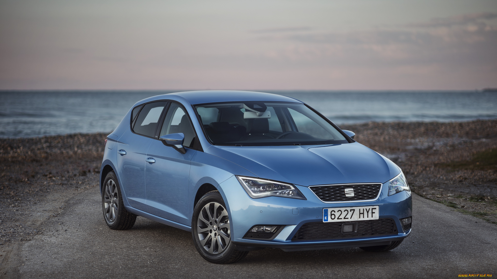 автомобили, seat, leоn, синий, 2014г, 5f, tgi