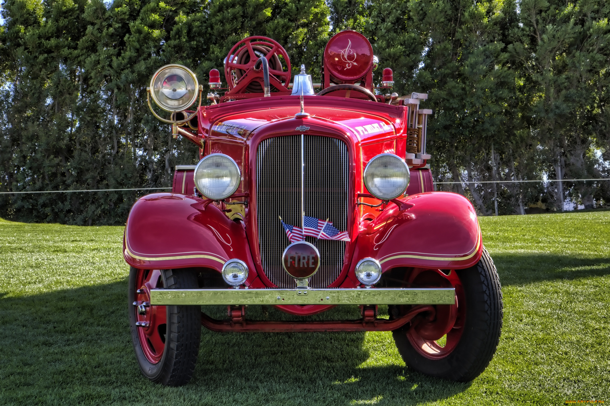 1934, howechevrolet, fire, truck, автомобили, пожарные, машины, автошоу, выставка