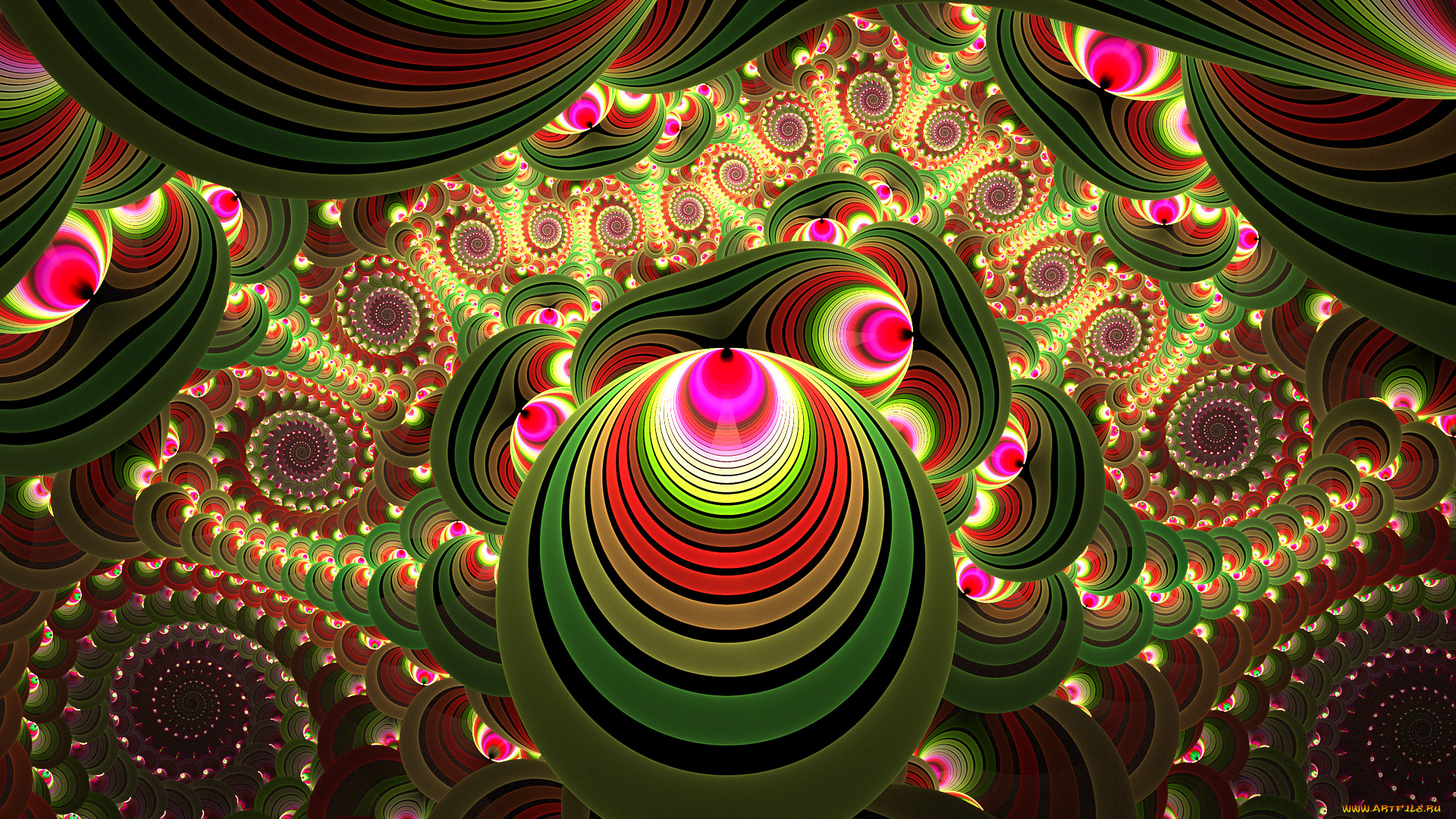 3д, графика, фракталы, , fractal, фон, цвета, узор