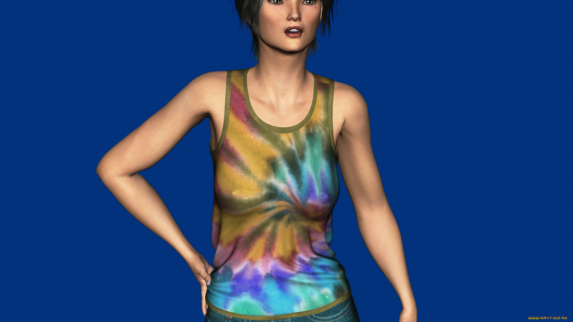 3д, графика, люди, , people, взгляд, девушка, фон