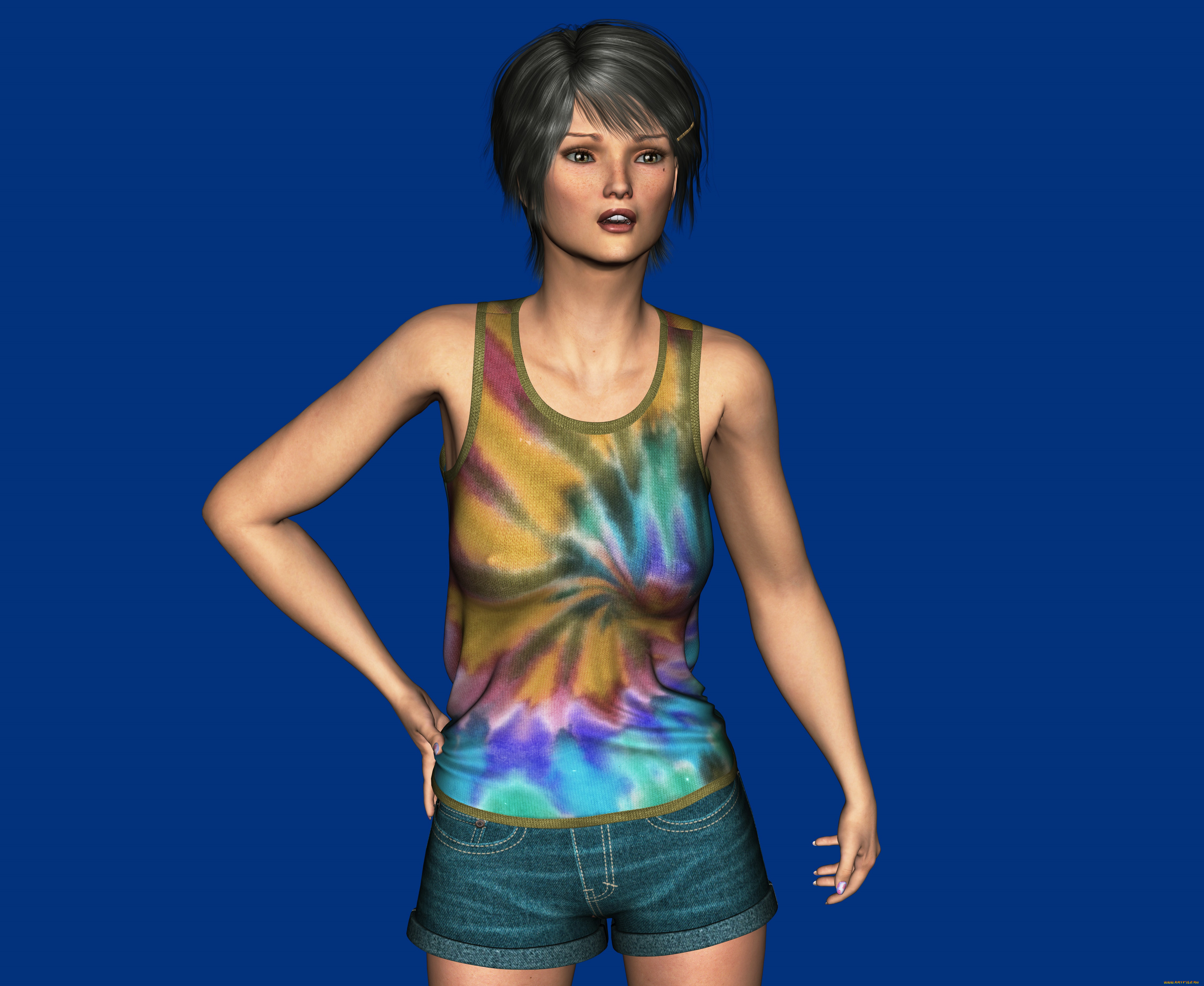 3д, графика, люди, , people, взгляд, девушка, фон