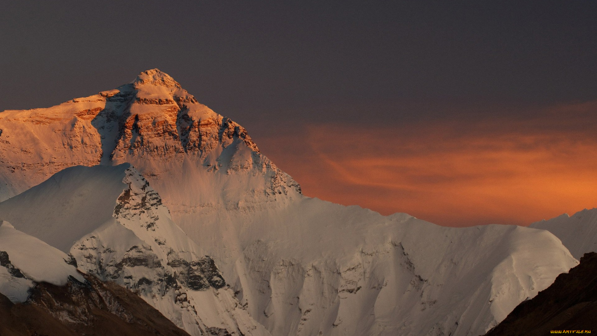 природа, горы, снег