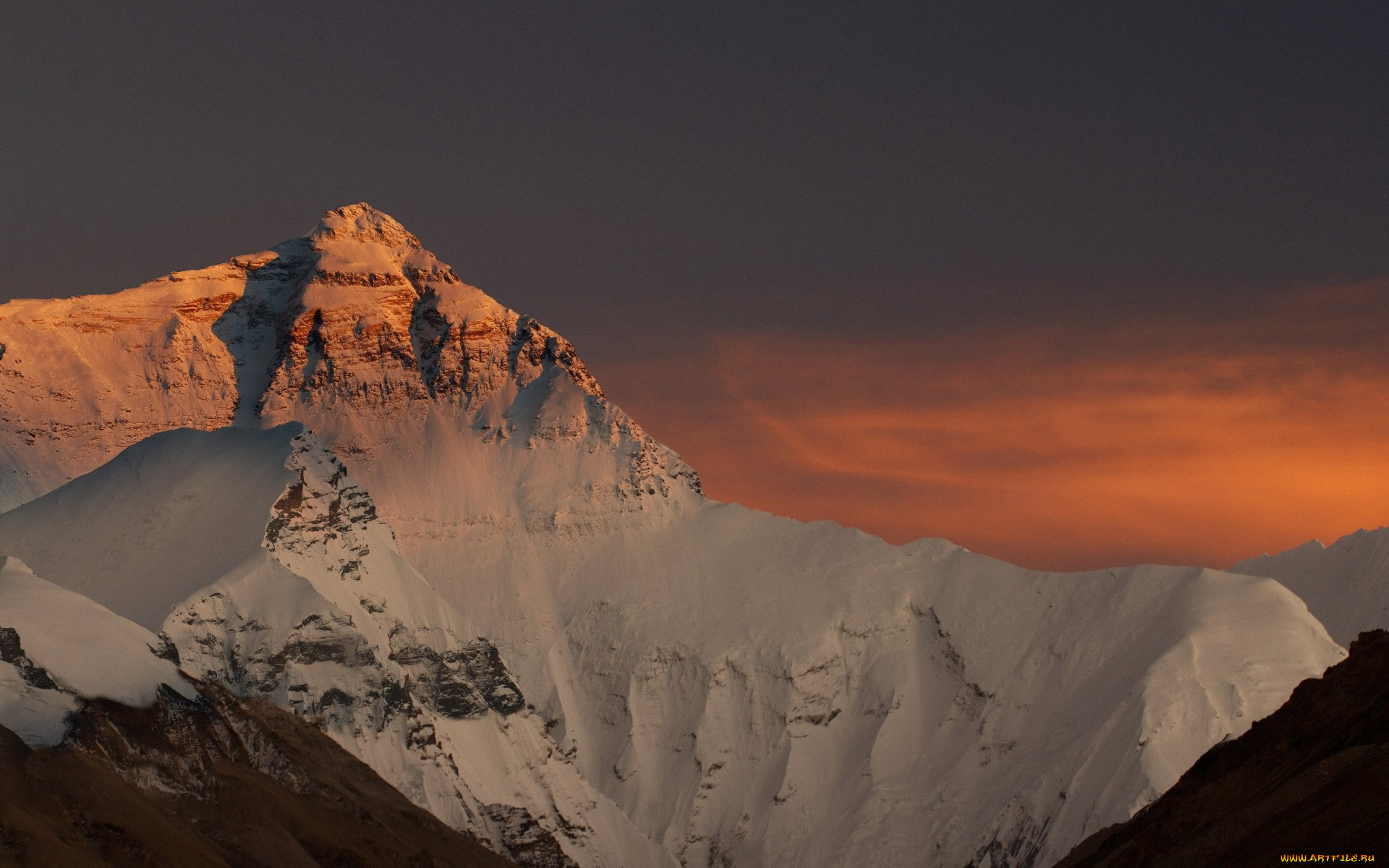 природа, горы, снег