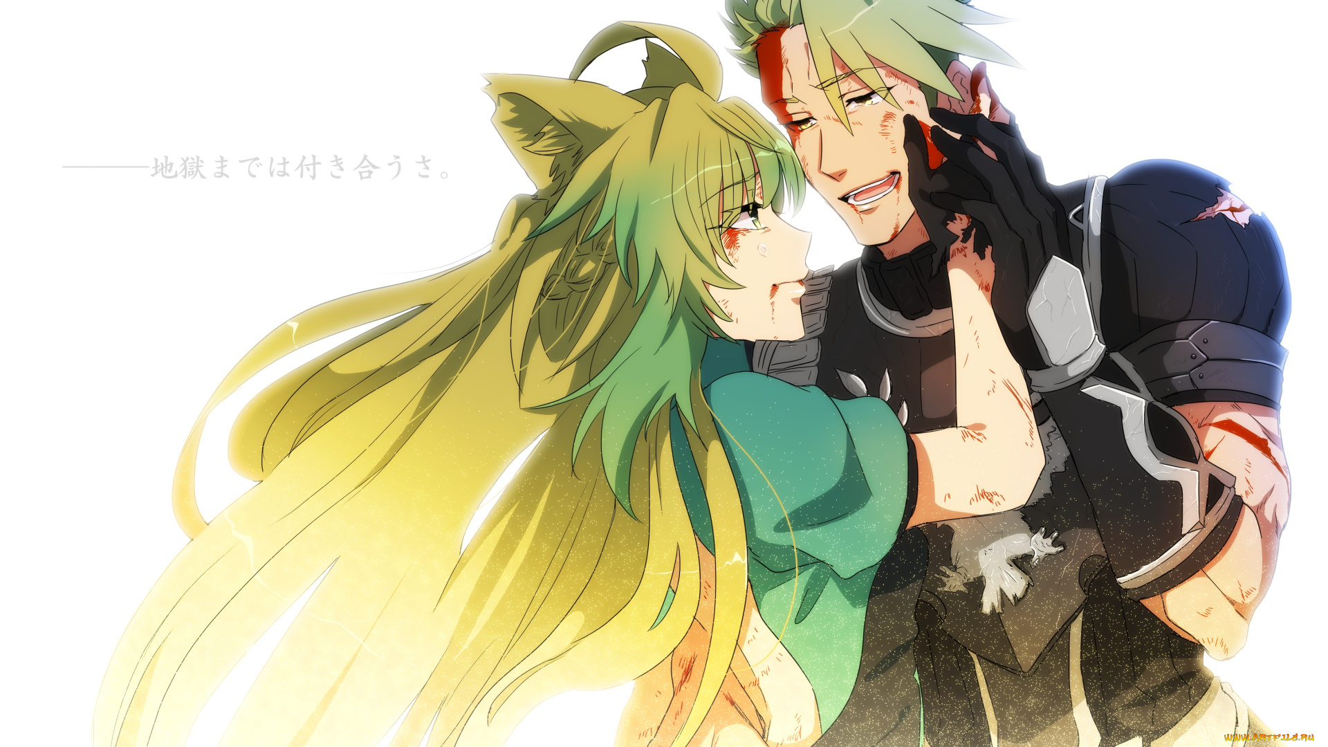 аниме, fate, stay, night, двое