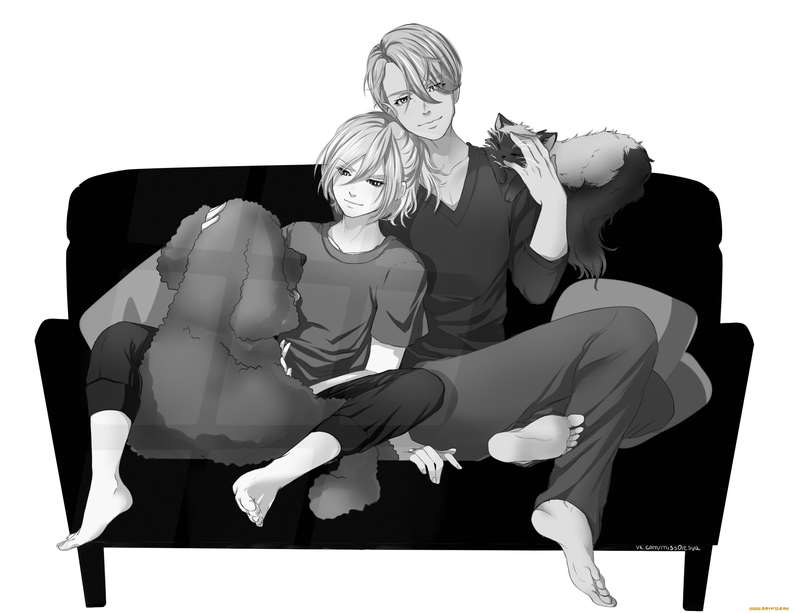 аниме, yuri, on, ice, парни