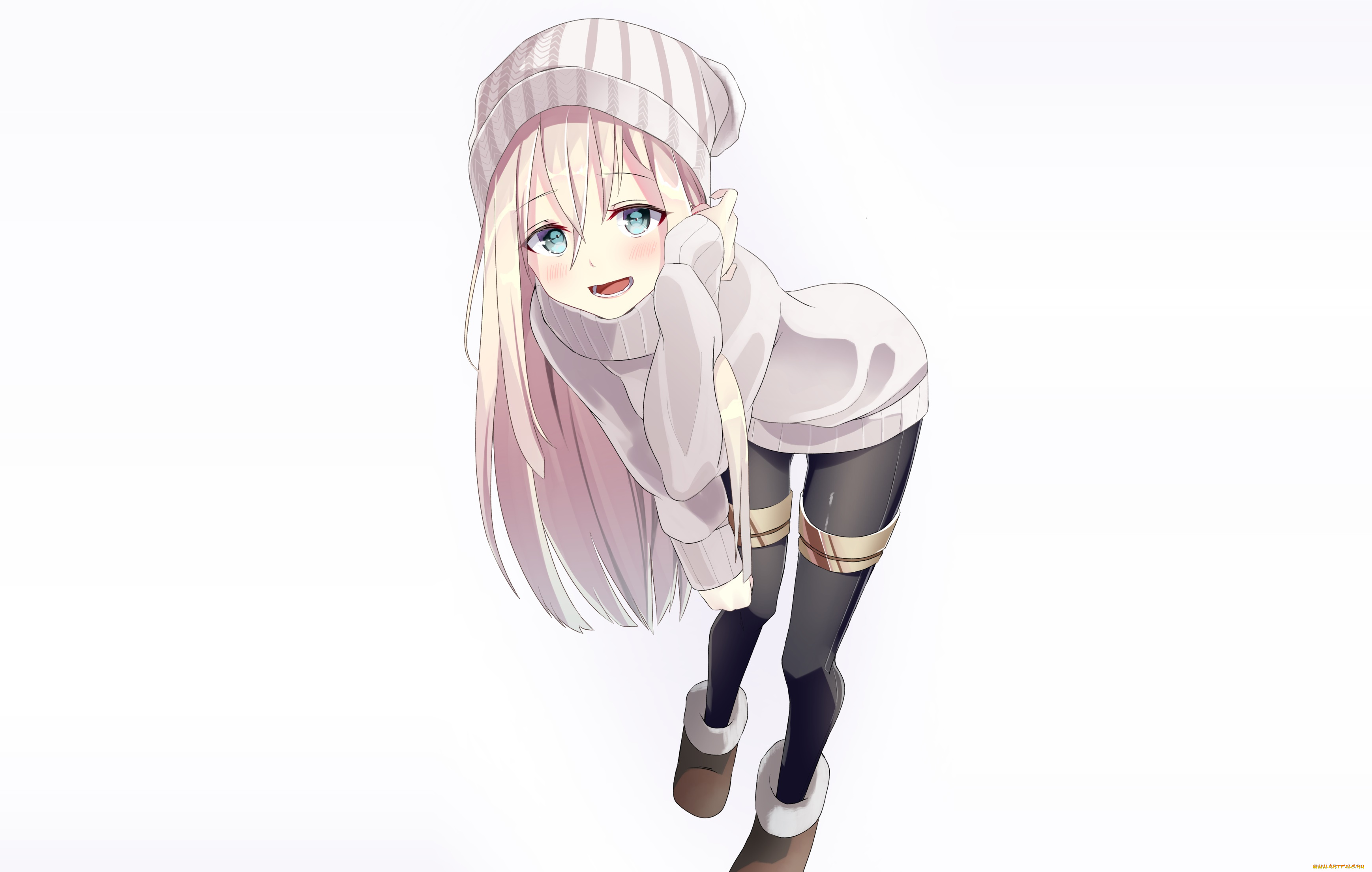 аниме, kantai, collection, девушка, взгляд, фон