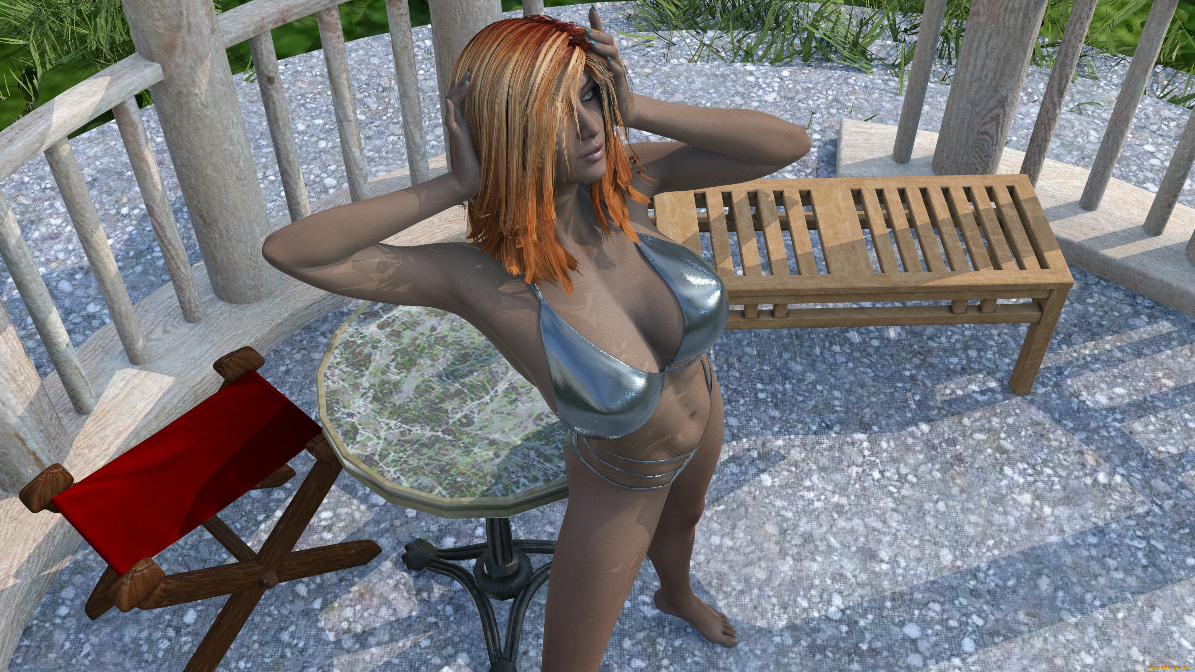 3д, графика, люди, , people, девушка, взгляд, фон