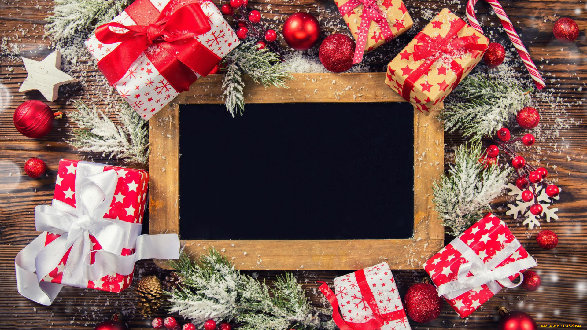 праздничные, подарки, и, коробочки, рамка, подарки, леденцы