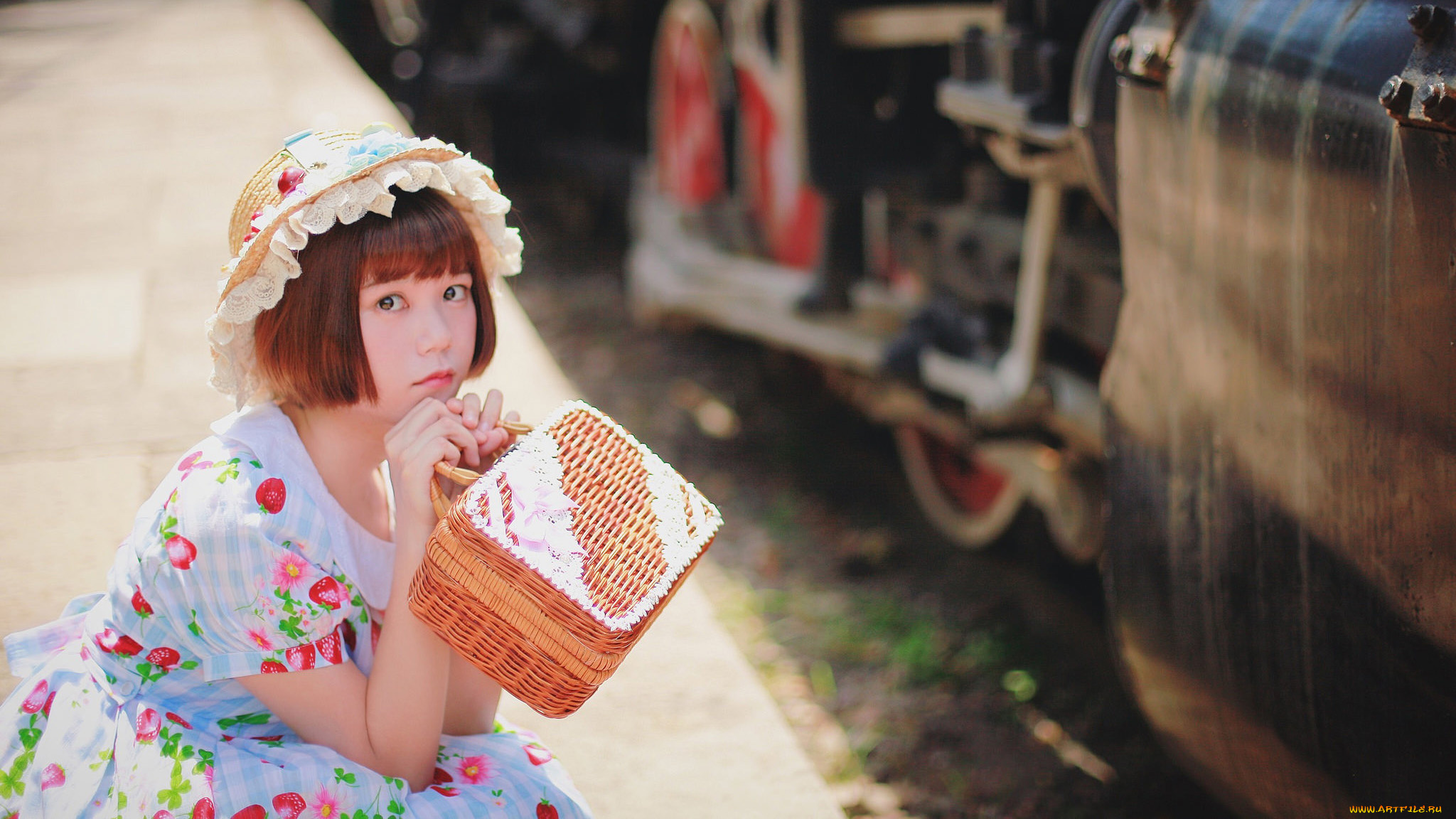 девушки, -, креатив, , косплей, nikumikyo