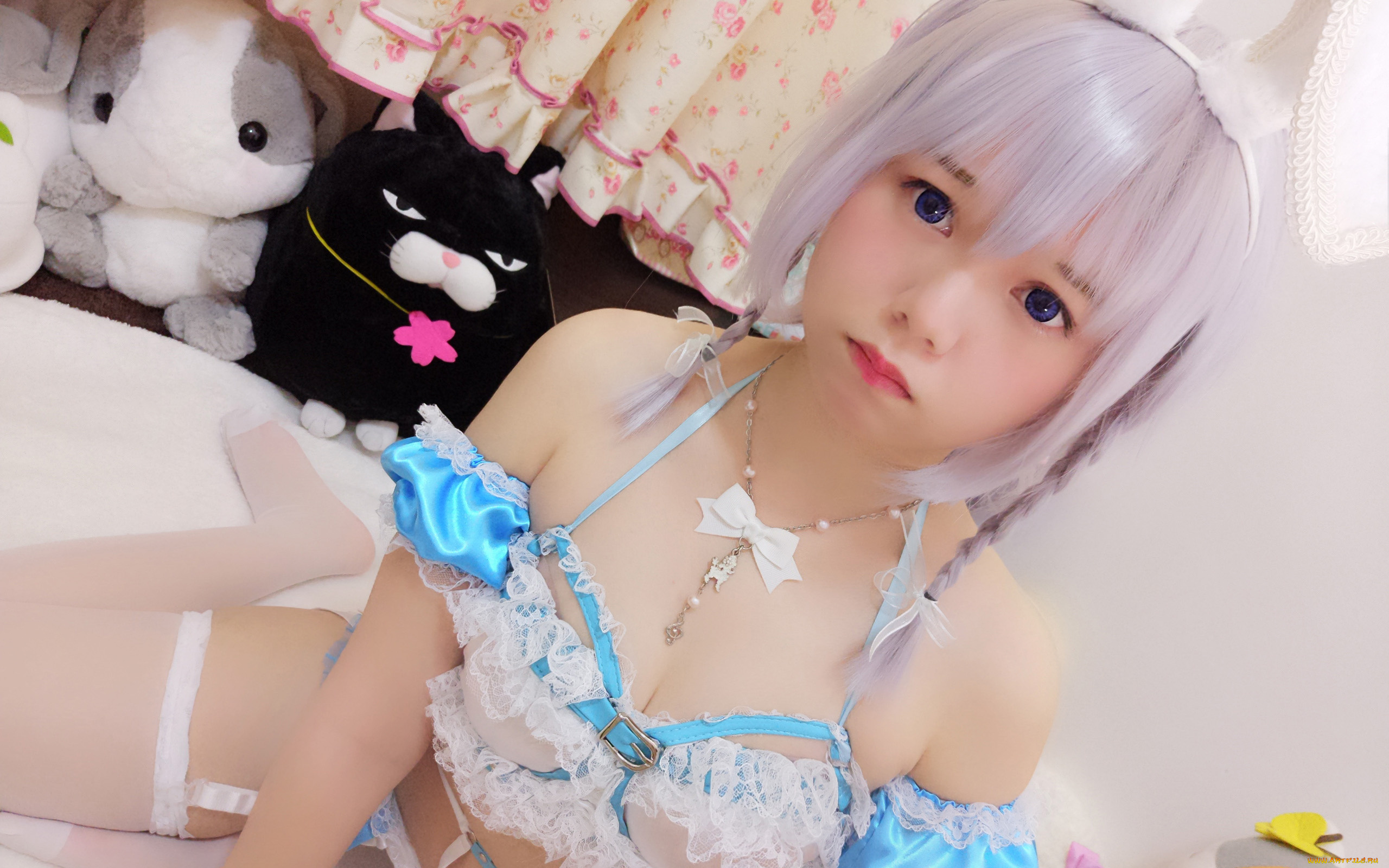 девушки, -, креатив, , косплей, nikumikyo