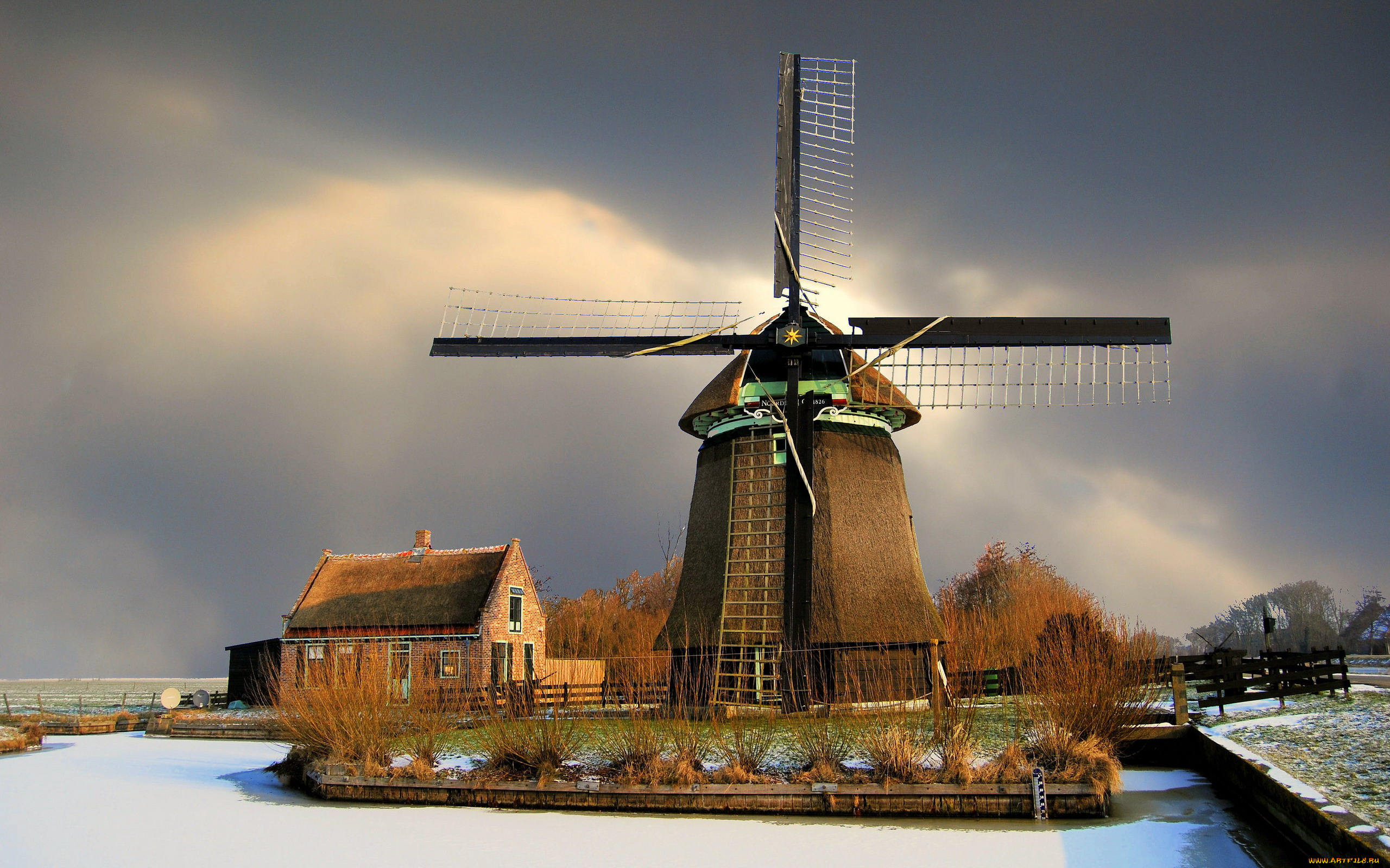 windmill, the, netherlands, разное, мельницы, the, netherlands