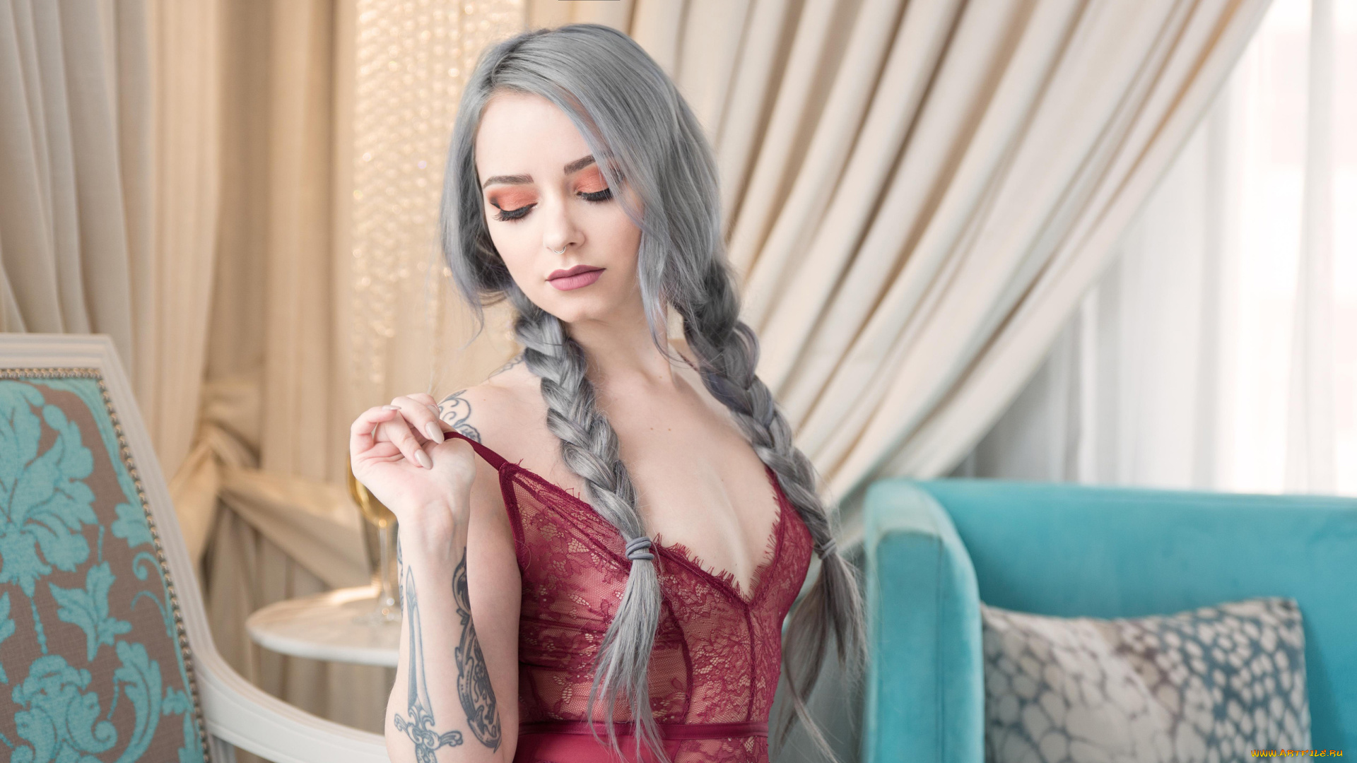 девушки, -, креатив, , косплей, genevieve