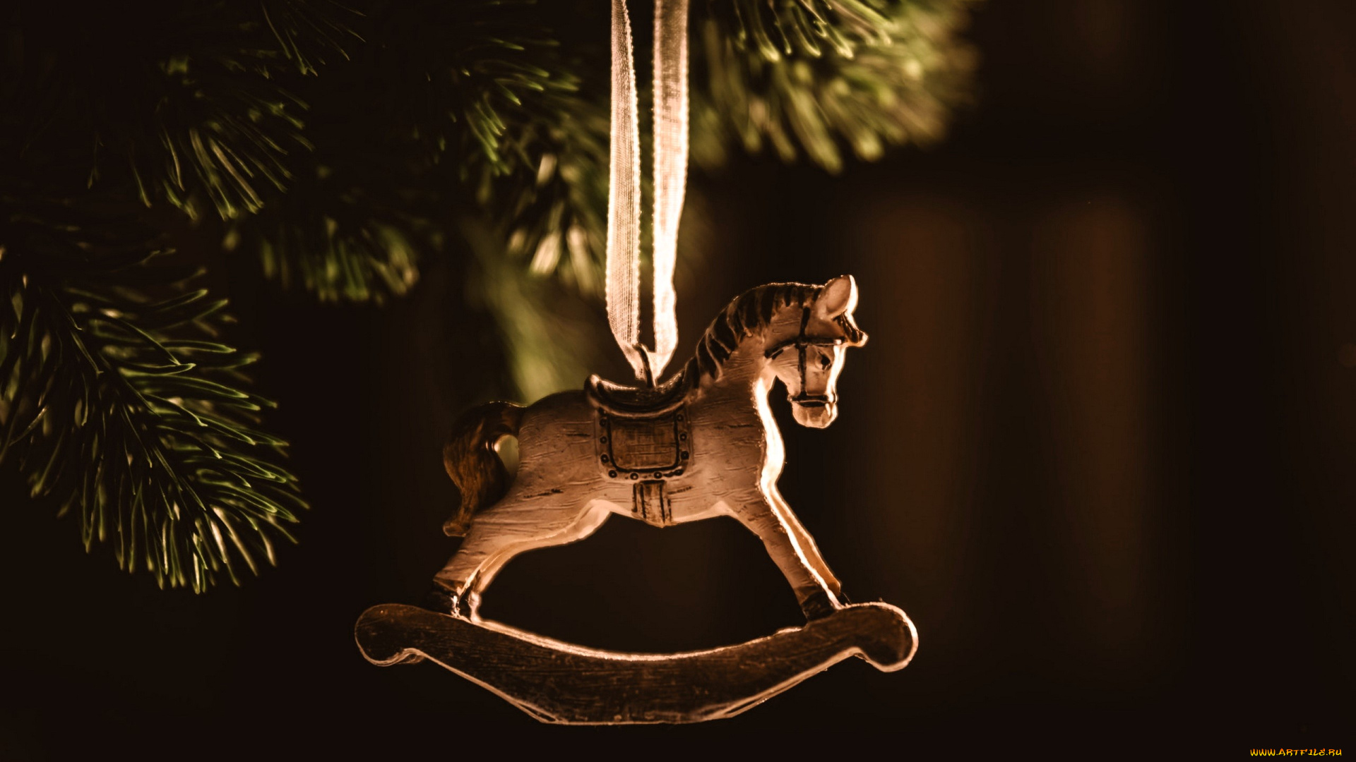 праздничные, украшения, лошадка, украшение, ёлка