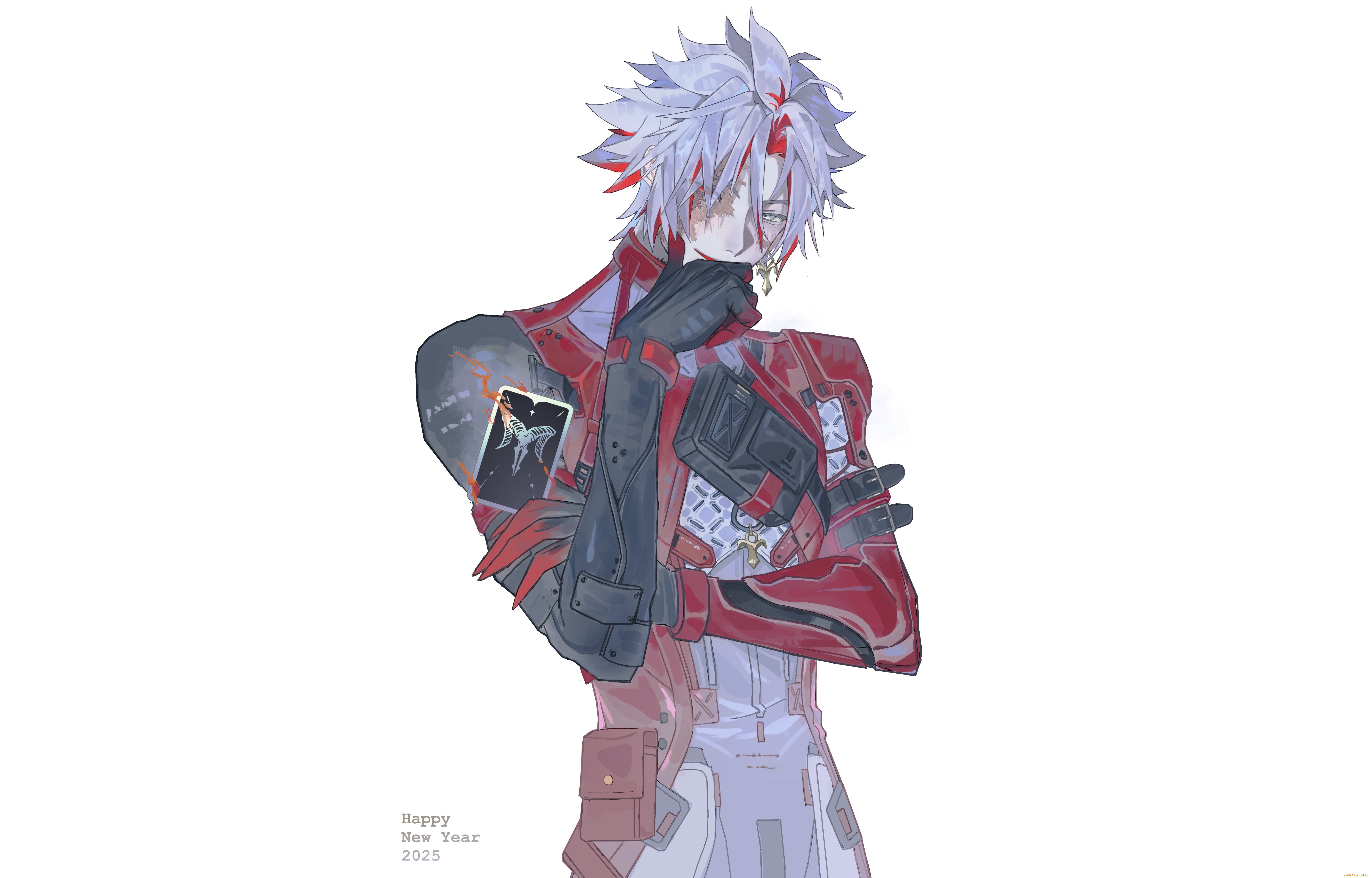 аниме, wuthering, waves, парень