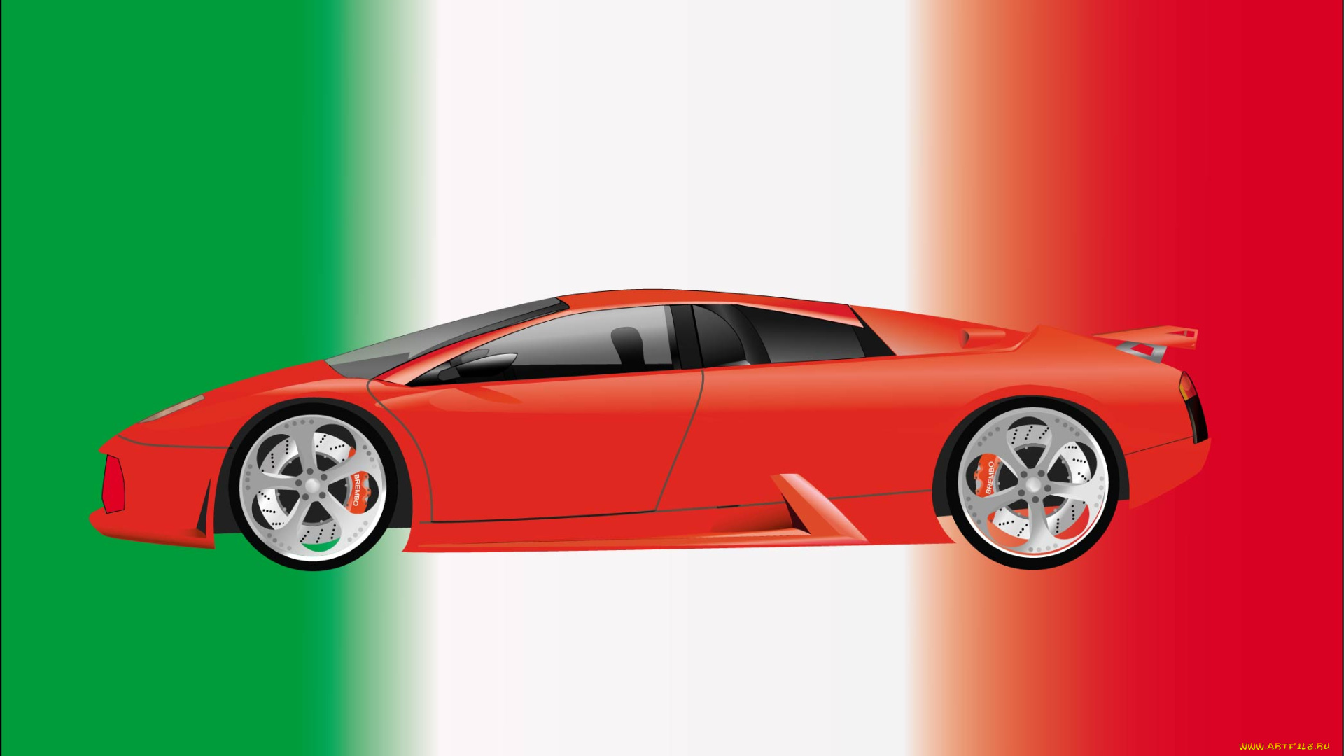 lambo, векторная, графика