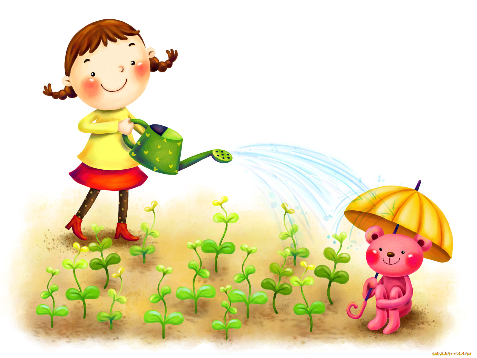 рисованные, дети