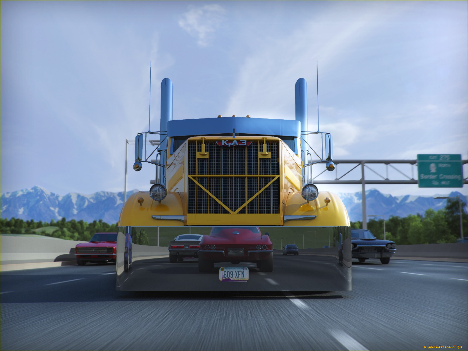 автомобили, 3д