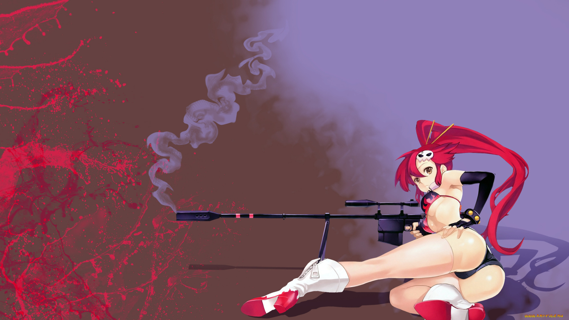 аниме, tengen, toppa, gurren, lagann, yoko, littner