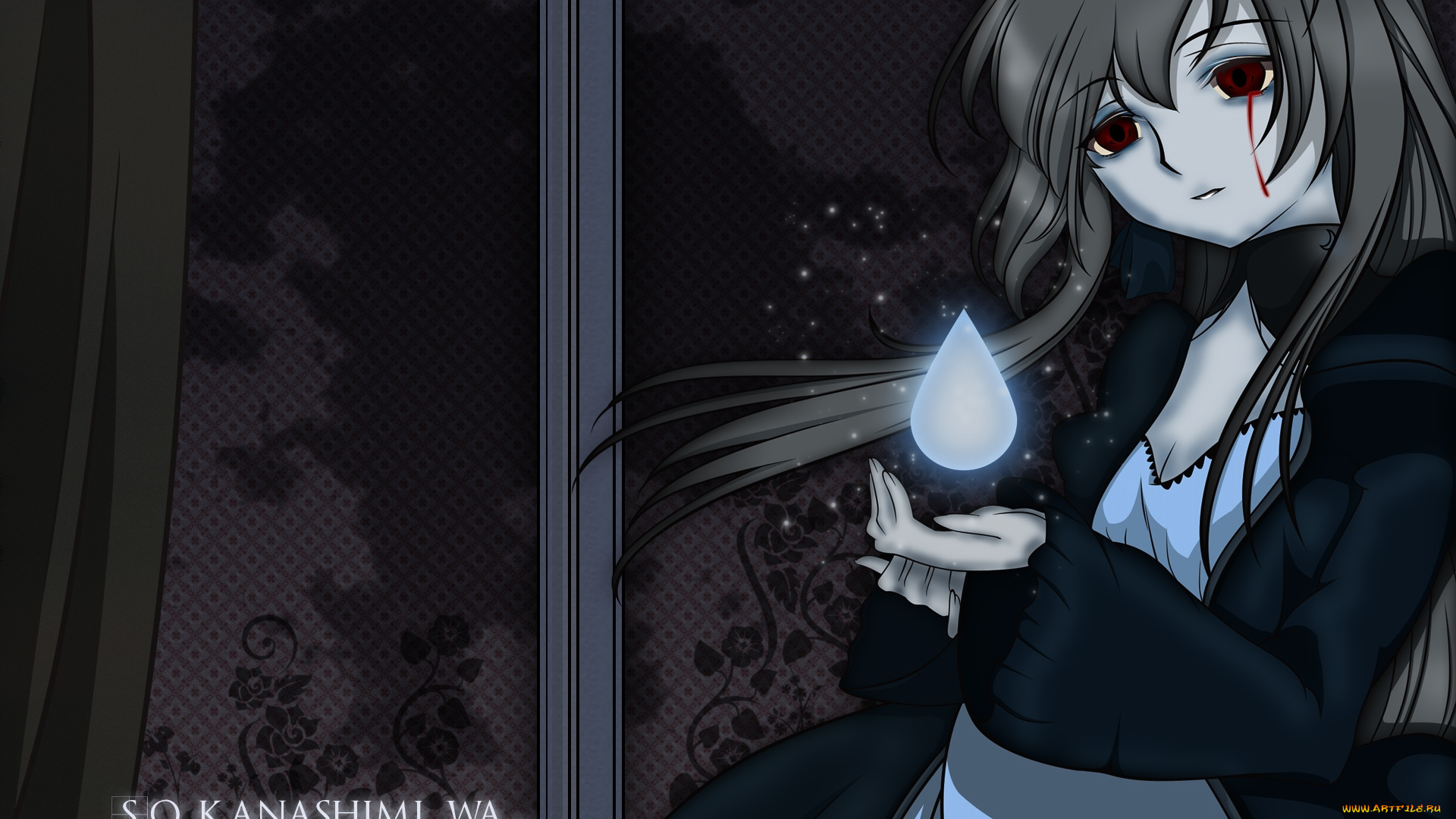 аниме, weapon, blood, technology